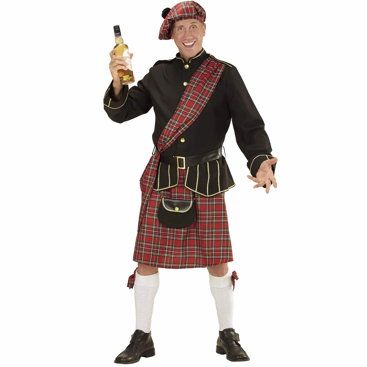 W WIDMANN MILANO Party Fashion - Kostium Szkota, kurtka, spódnica/kilt, Szkocja, karnawał