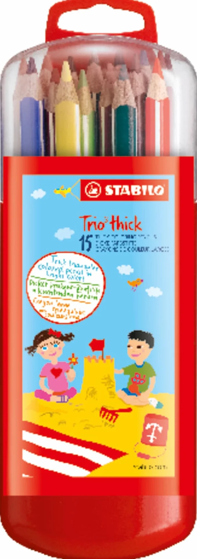 Kredka - STABILO Trio thick piórnik 15 kolorów