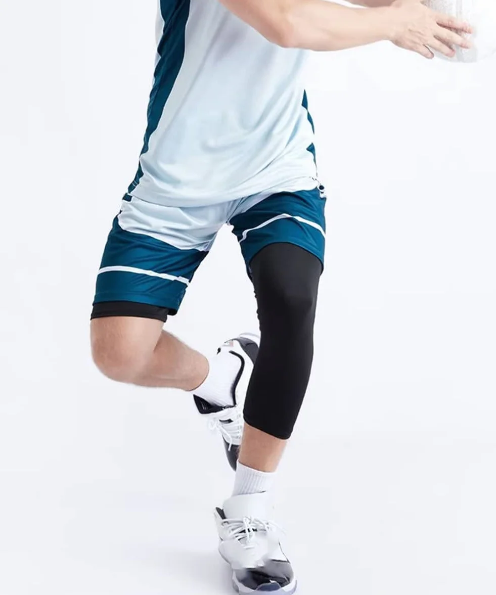 Rajstopy do biegania 4-pak legginsy warstwa bazowa spodnie kompresyjne męskie jedna noga koszykówka sportowe spodenki 3/4 spodnie