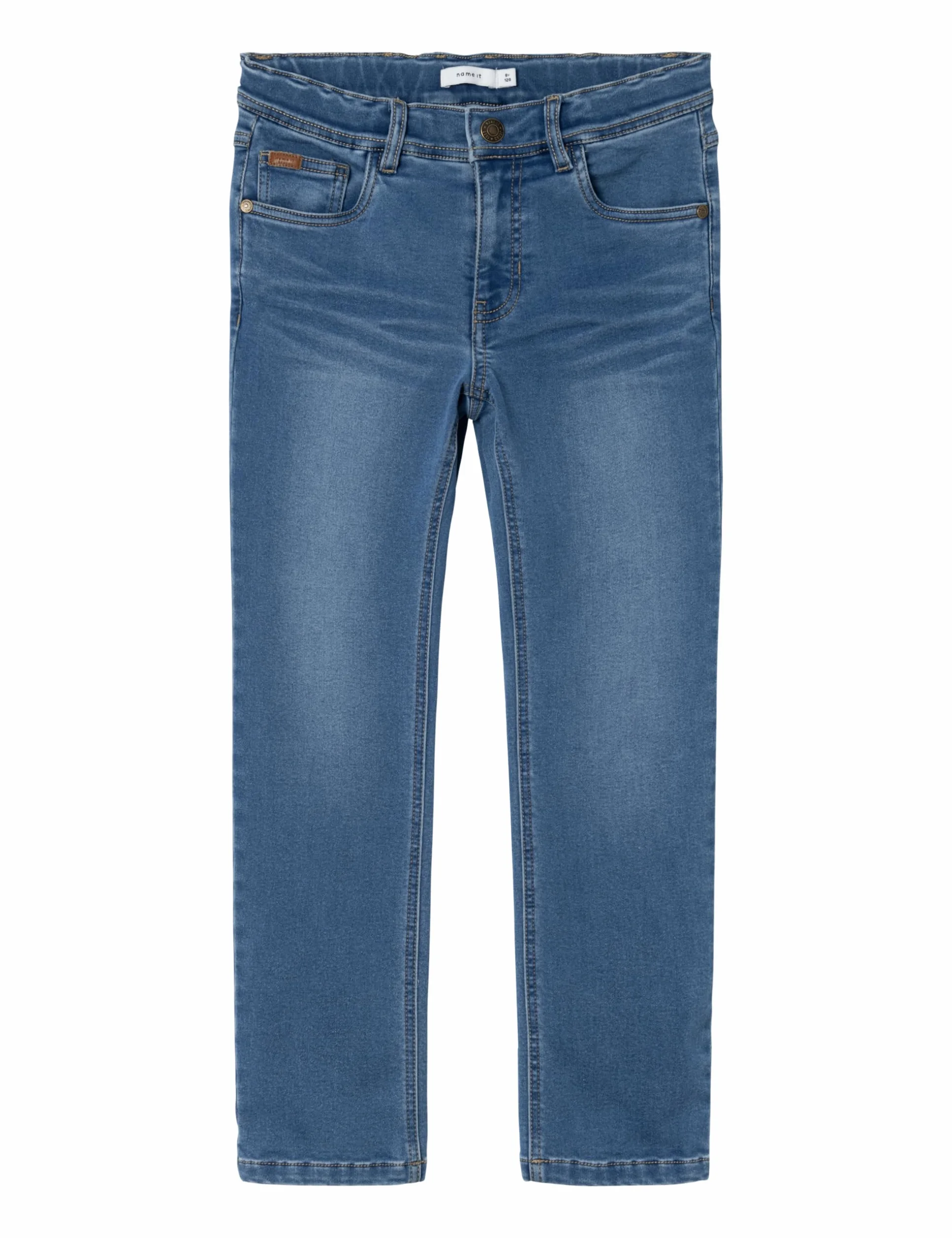 NAME IT Nkmryan Regular Fleece Jeans 7330-an O - Dżinsy slim fit Chłopcy