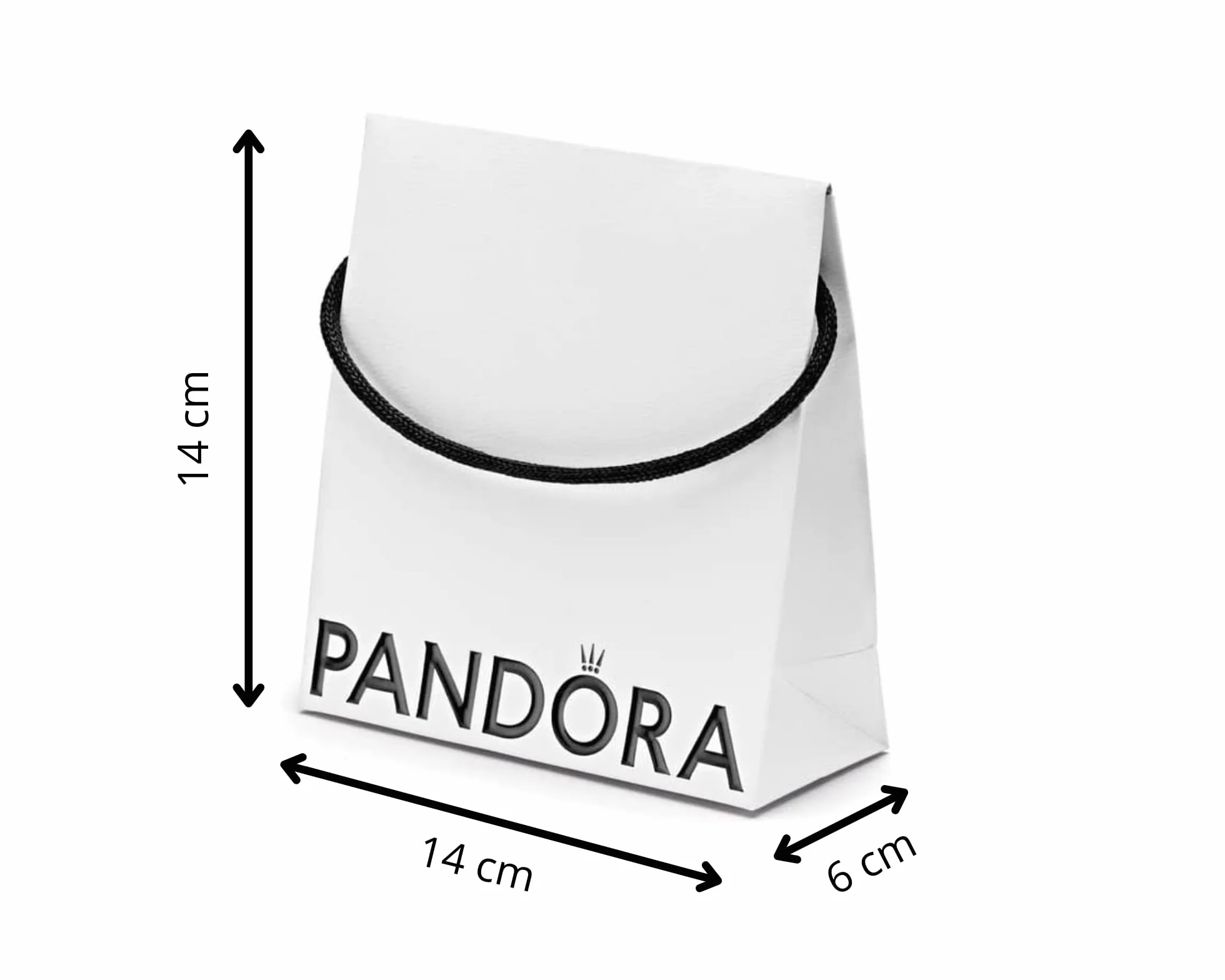 PANDORA Zestaw opakowań przyjaznych dla środowiska, biały, 1 zestaw, elegancki