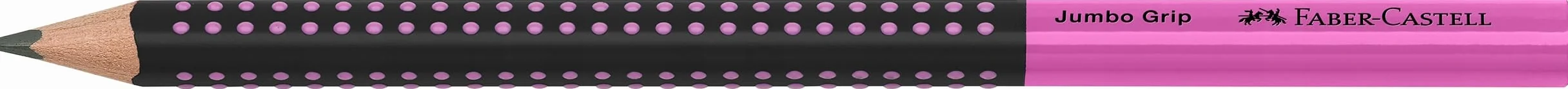 FABER-CASTELL 511911 Jumbo Grip Two Tone kredka do papieru twardość HB czarny/różowy 1 sztuka