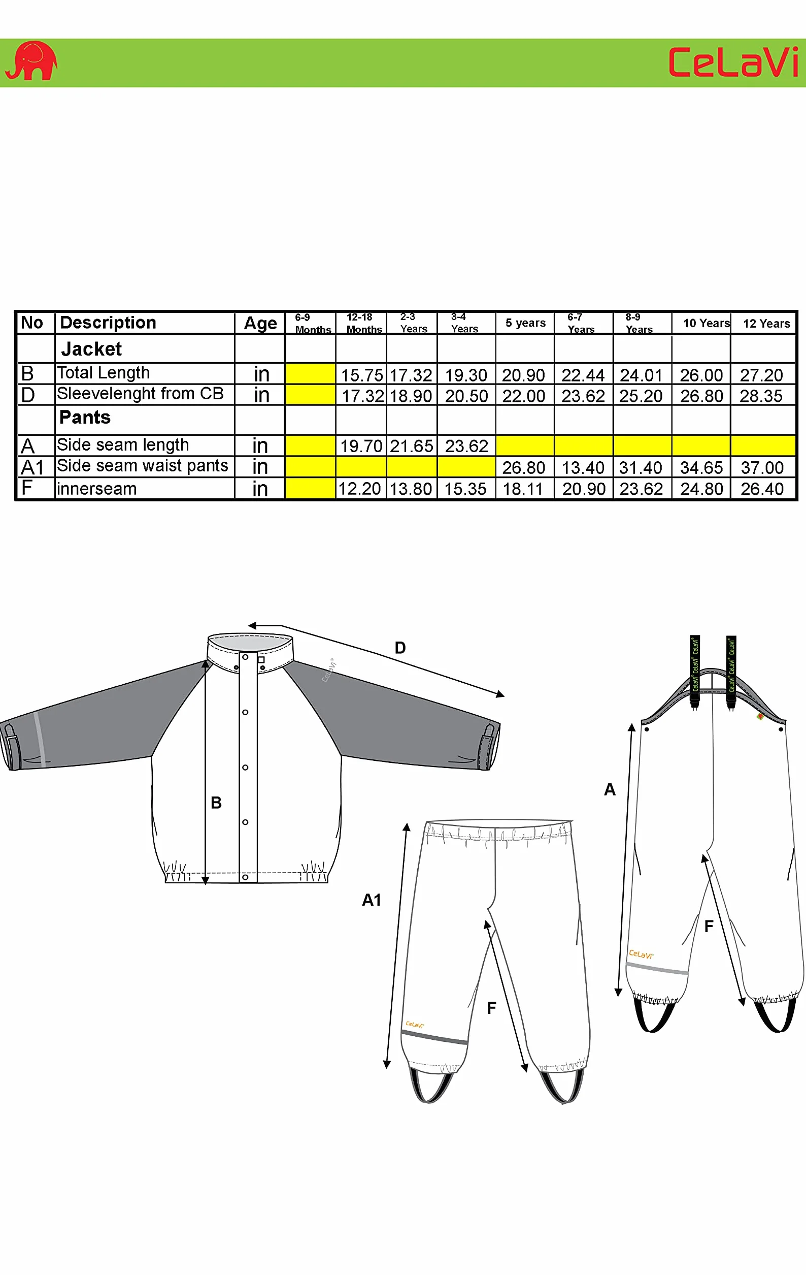 Celavi Płaszcz przeciwdeszczowy chłopiec Basic Rainwear Suit -Solid