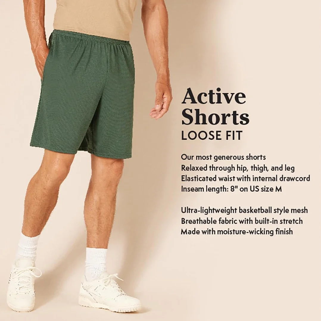 Amazon Essentials Mężczyźni Spodenki Performance Tech loose fit (dostępne w wersjach Big i Tall)