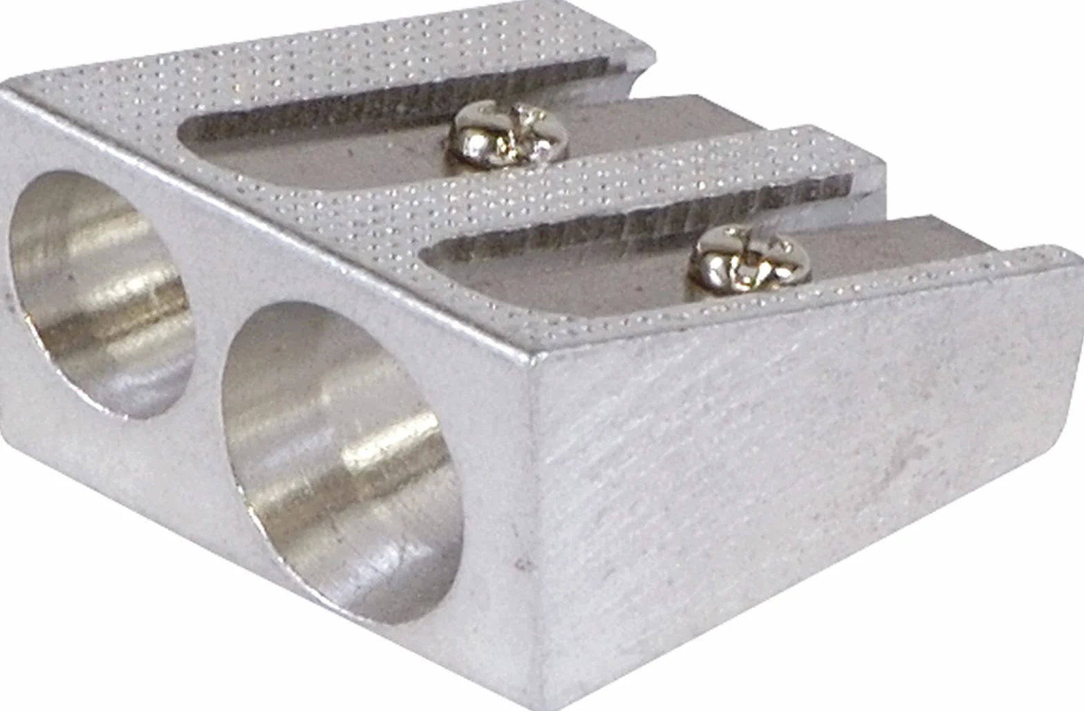 Temperówka DONAU Aluminiowa Podwójna Srebrna/Artykuły do Pisania i Korygowania/Typ-Podwójne Ostrze/Rodzaj-Standard/Materiał-Aluminium/Kolor-Srebrny/Rozmiar-Podwójna/Wymiary (mm)-B.d.