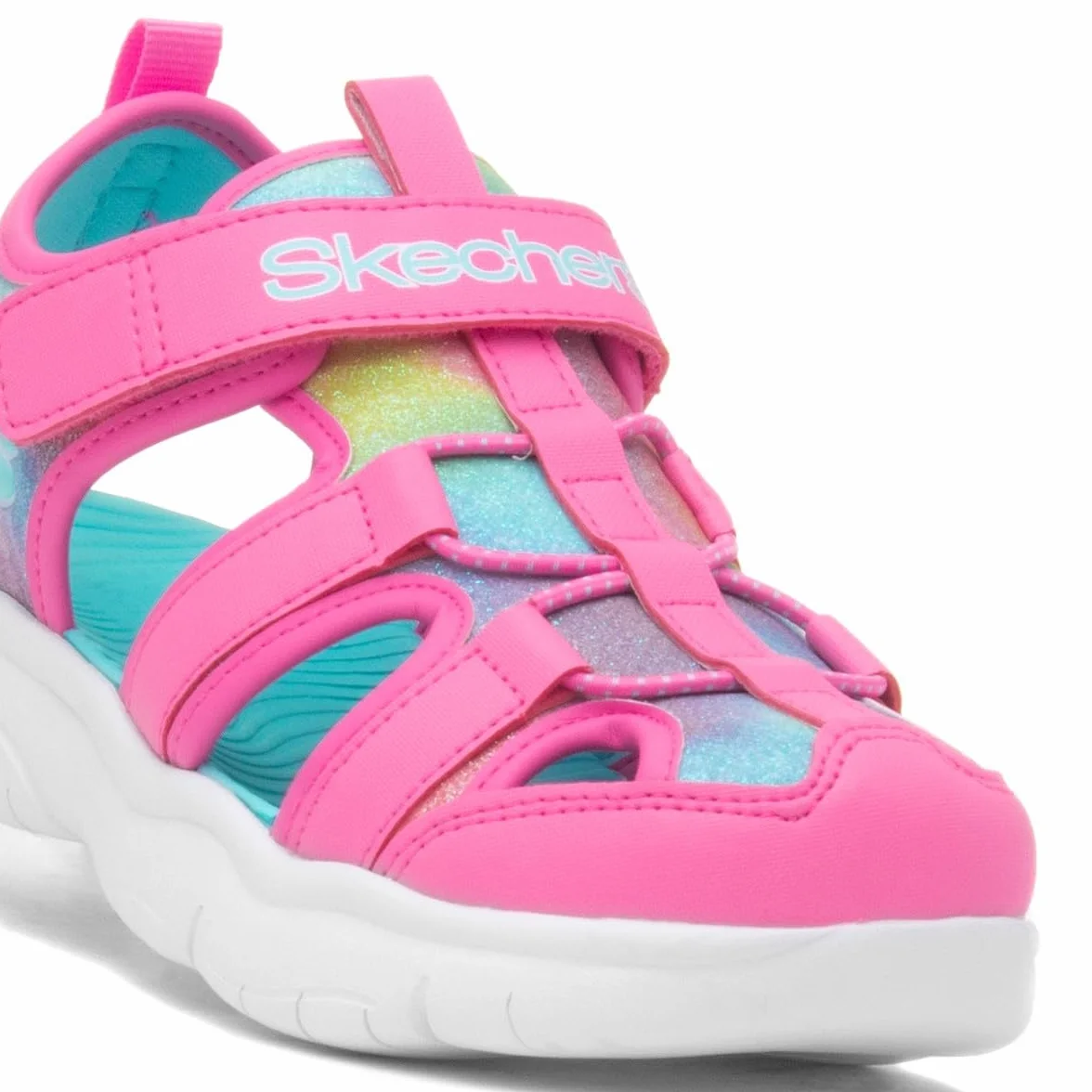 Skechers Dziewczynki Flex Splash Daylight ShimmerSandały sportowe