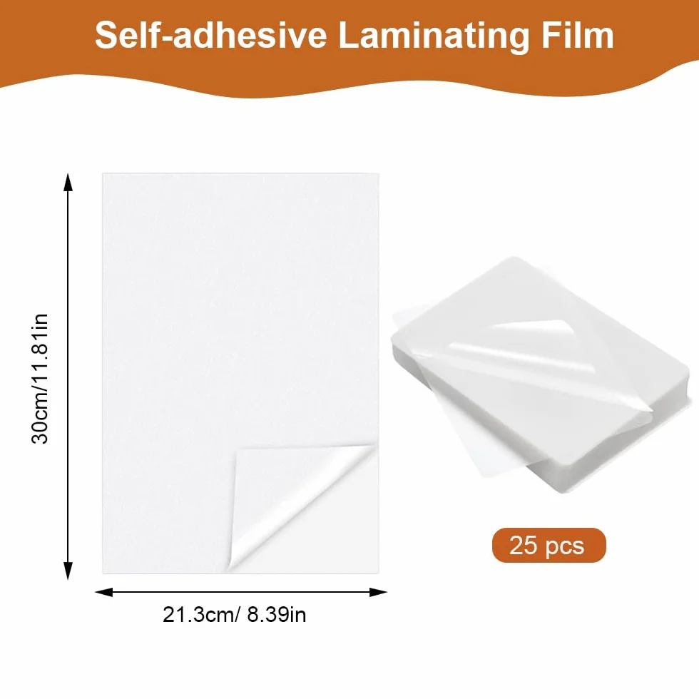 25 sztuk folii do laminowania na zimno, obrazy ultradźwiękowe, 30 x 21,3 cm, folia do laminowania na zimno, do laminowania na zimno, do laminowania, do zdjęć, dokumentów i próbek