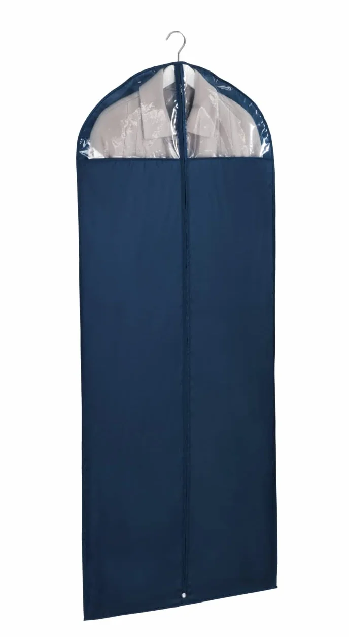 WENKO Pokrowiec na ubrania Business 150 x 60 cm – pokrowiec na ubrania, pewna ochrona, do przechowywania garniturów i sukienek, poliester, 60 x 150 cm, ciemnoniebieski