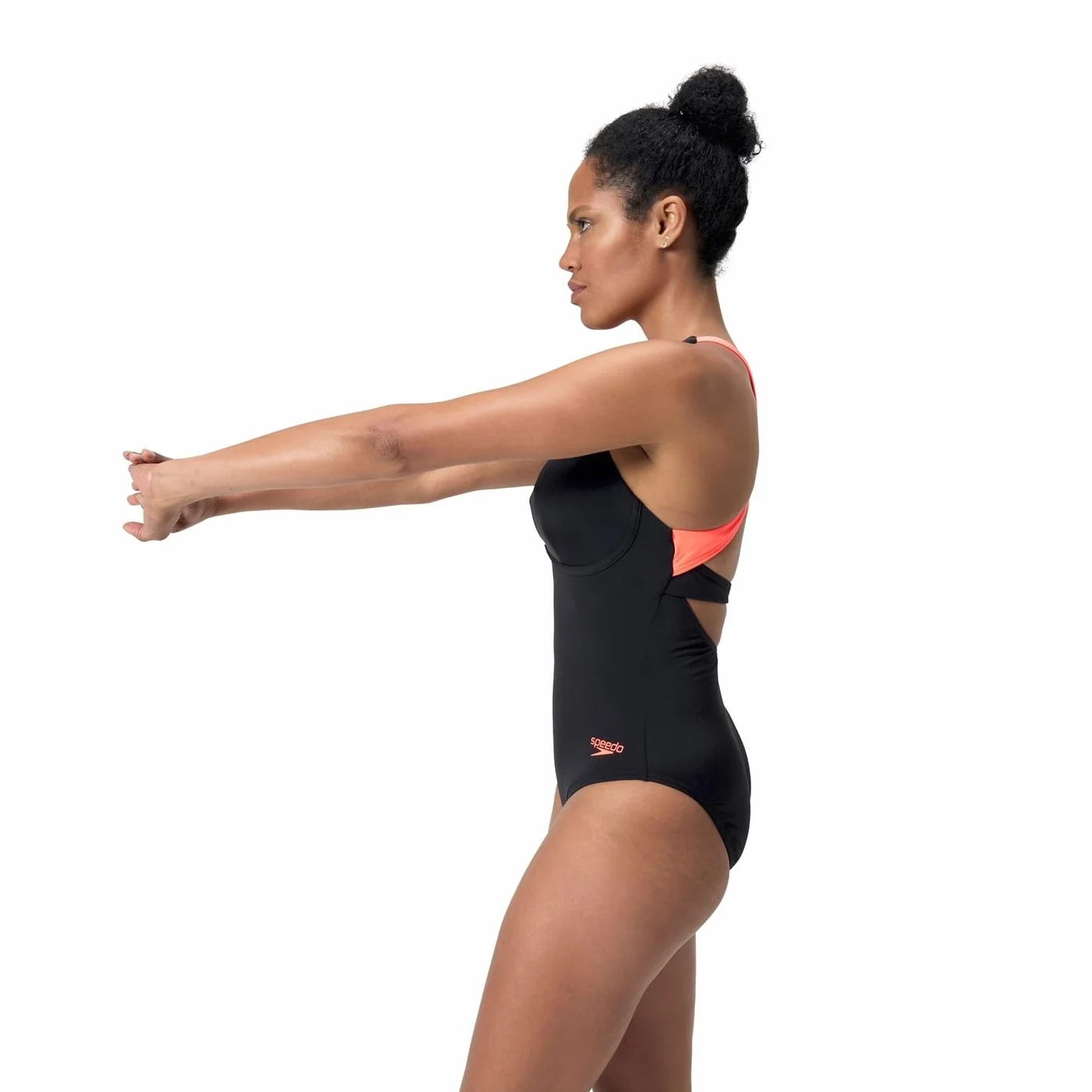 Speedo Damski strój kąpielowy ze zintegrowanym biustonoszem, pływanie, fitness, trening