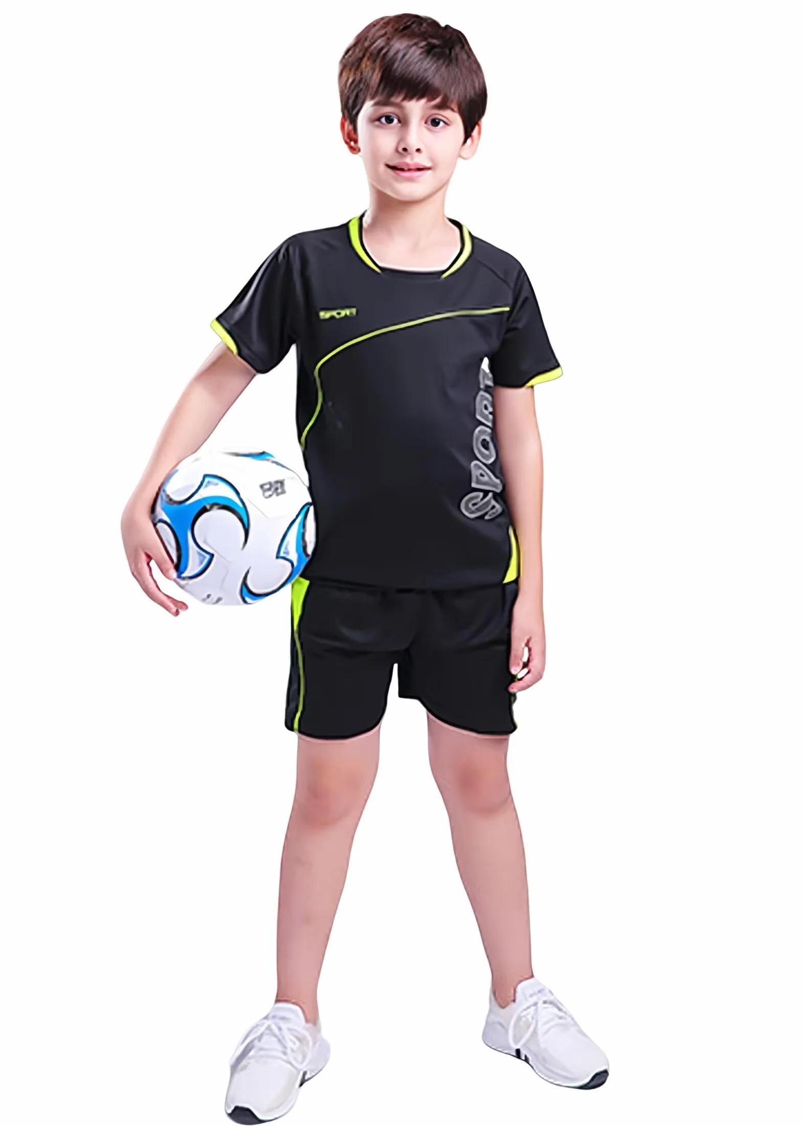 Dziecięca koszulka piłkarska dla chłopców, odzież sportowa, dres treningowy, zestaw z dżerseju, spodenki sportowe