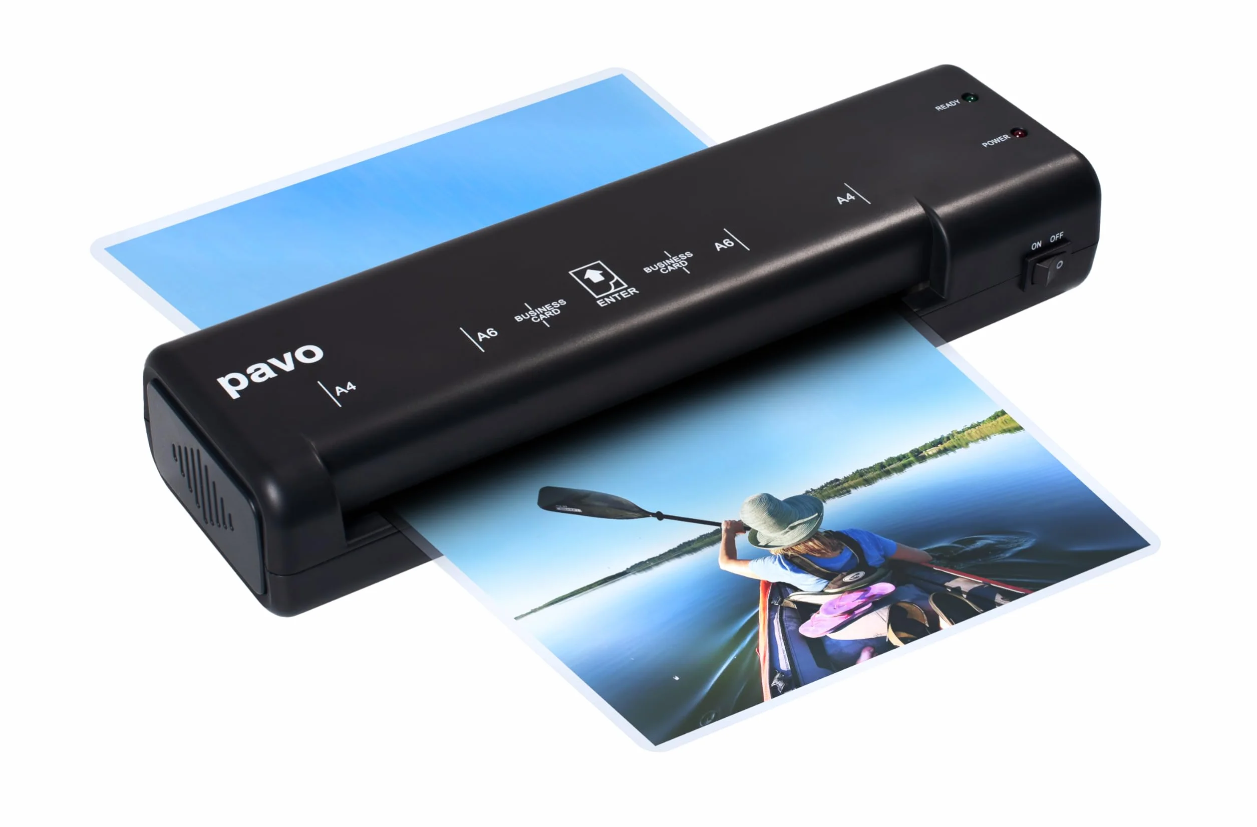 Pavo - Laminator A4 Florida + 5 folii do laminowania A4 GRATIS!, Czarny, 8038718