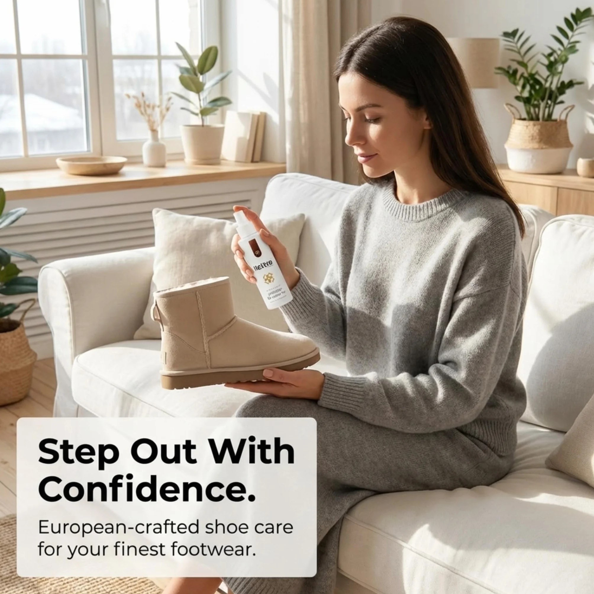 Lettro Spray Ochronny do Skóry i Weluru Szybkoschnący – Spray do Skóry na Bazie Silikonu - Spray Impregnujący do Weluru, Zamszu, Owczej Skóry, Nubuku i Membran TEX