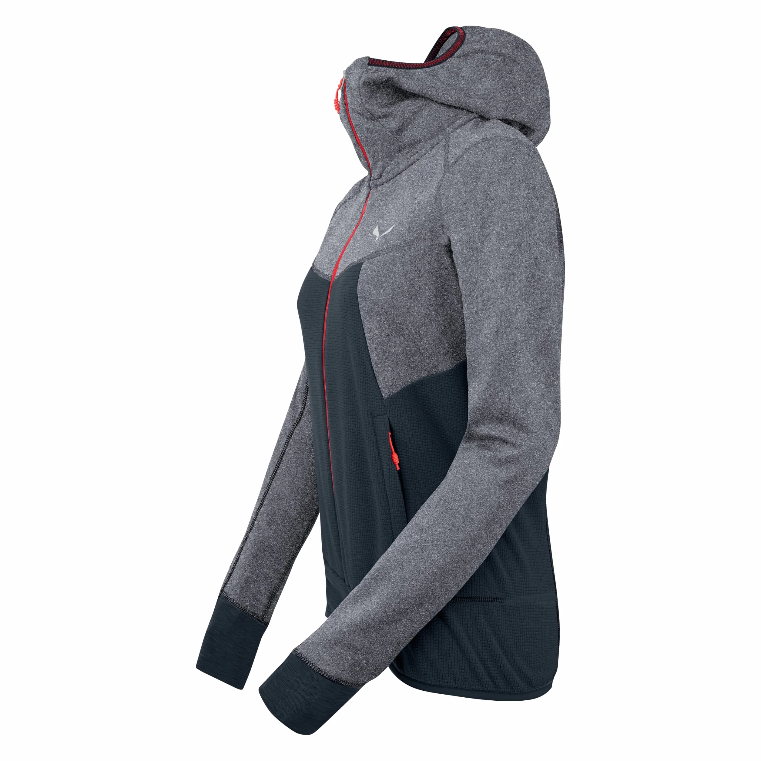 Salewa Damska kurtka Puez Hybrid Pl W Fz Hdy Soft Shell, granatowa marynarka Melange M