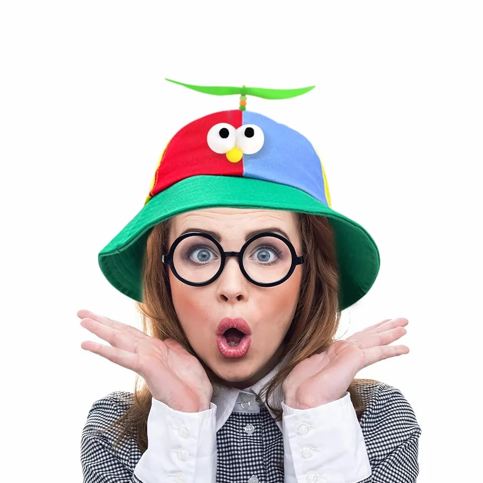Czapka śmigła, czapka z śmigiełką, śmieszna czapka, czapka karnawałowa, dla dorosłych i dzieci, na karnawał, imprezę, rekwizyt, prezent na imprezę