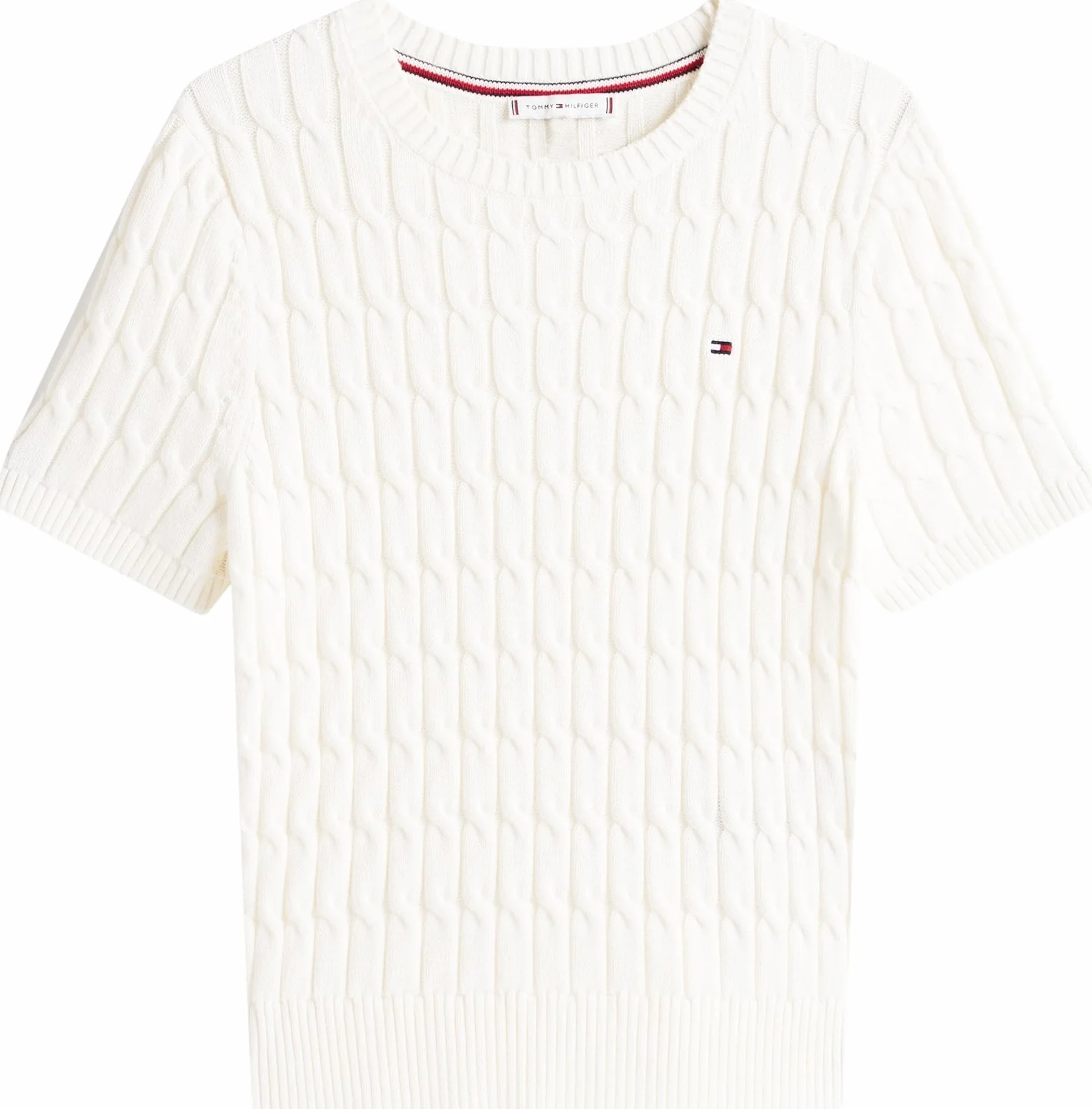 Tommy Hilfiger Sweter damski, Biały (Ivory Silk), S