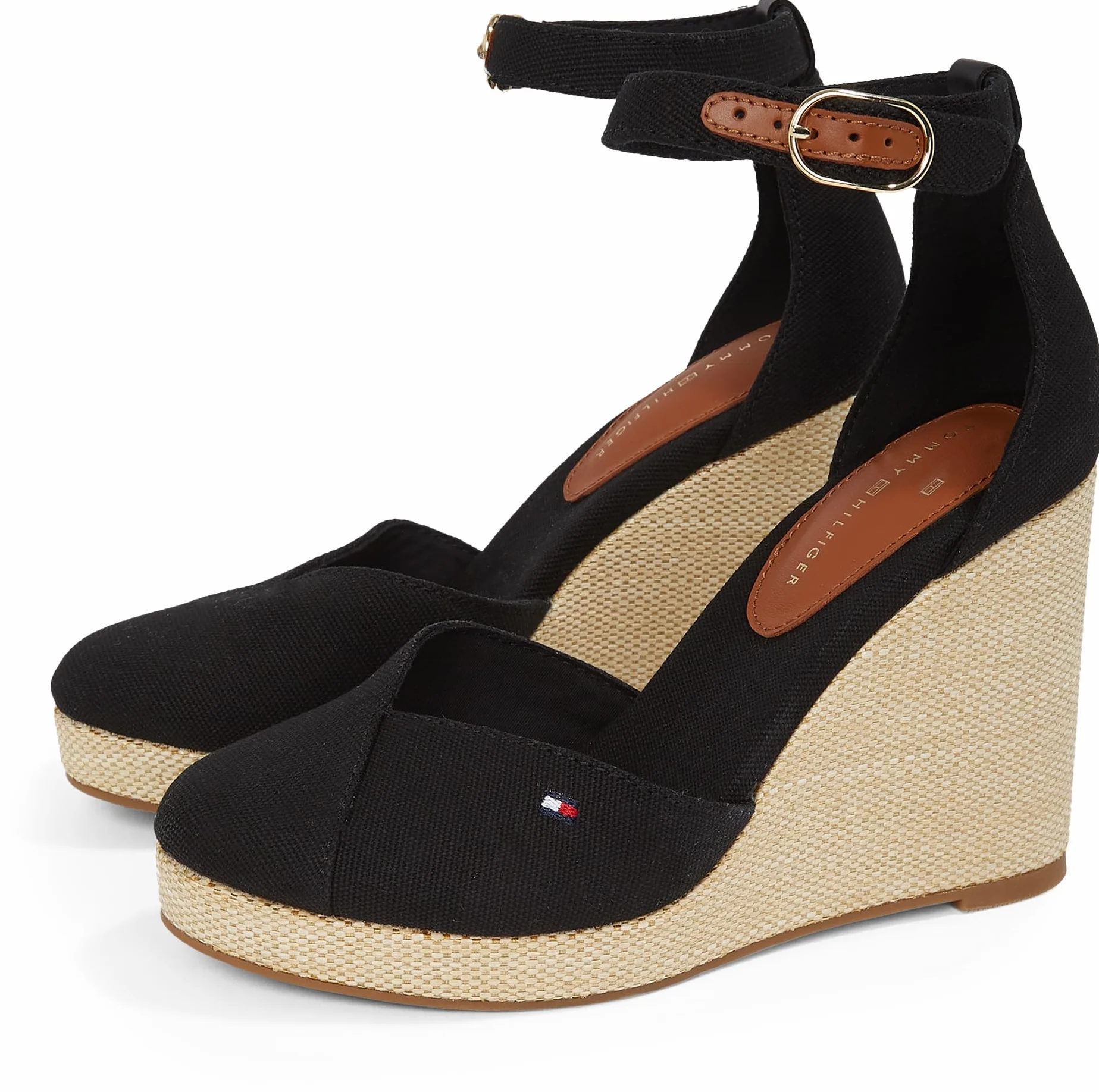 TOMMY HILFIGER Kobiety Flag High Wedge Espad Closed ToeEspadryle na koturnie