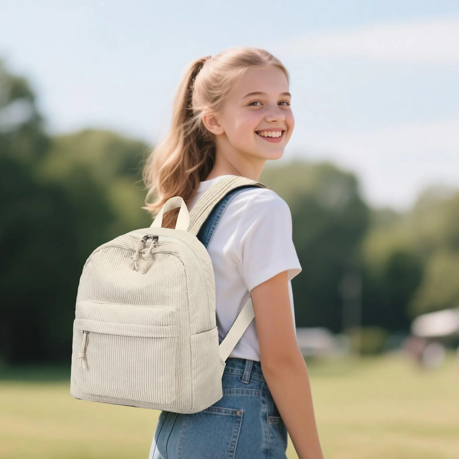 LEDAOU Mini plecak, portfel dla dziewcząt, mały plecak dla kobiet, nastolatków, dzieci, do szkoły, na podróż, torba na ramię