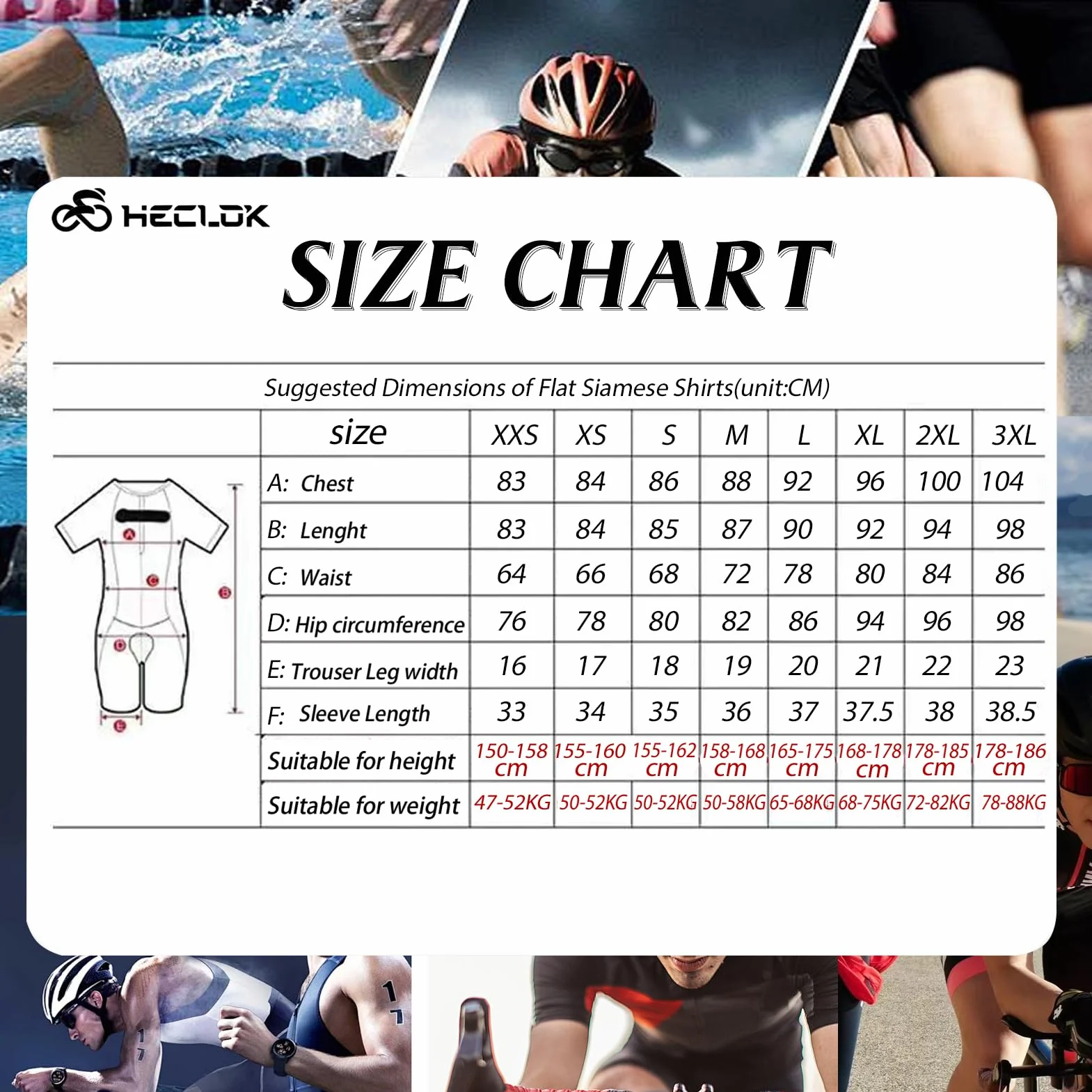 Triathlon Tri - męski kombinezon rowerowy Triathlon Speedsuit Triathlon Trisuit z krótkim rękawem - szybkoschnący, jednoczęściowy kombinezon do treningu rowerowego, wyścigu rowerowego na