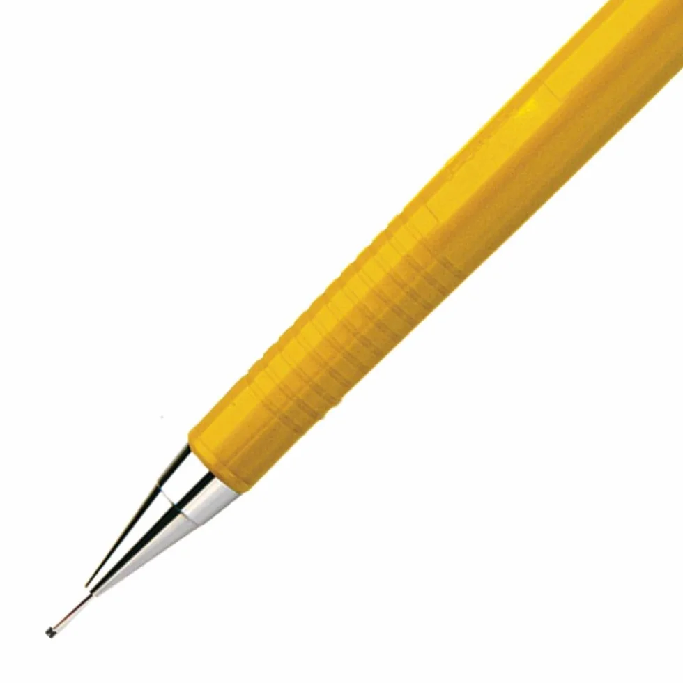 Pentel P209-G ołówek automatyczny, HB, 0,9 mm, żółty, 1 sztuka (1 opakowanie)