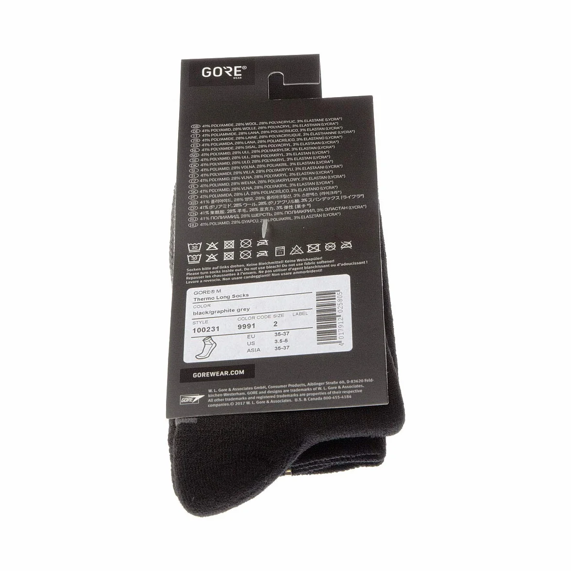 Gore Wear M 100231 Skarpety, Czarny, 35-37