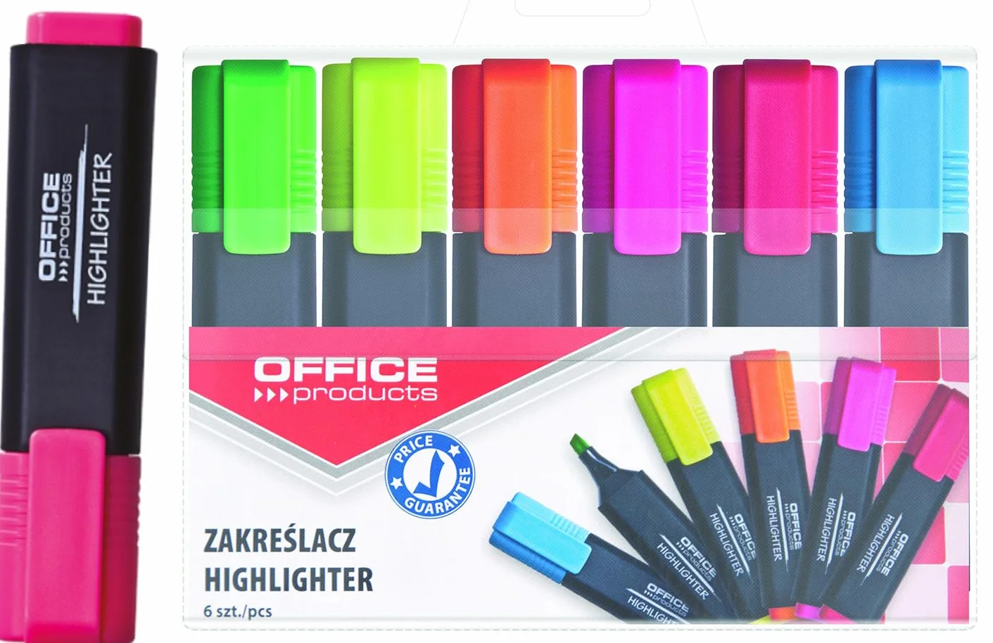 Unbekannt 17055219-99 Marker Tekstowy, Wielokolorowy, 6 sztuk