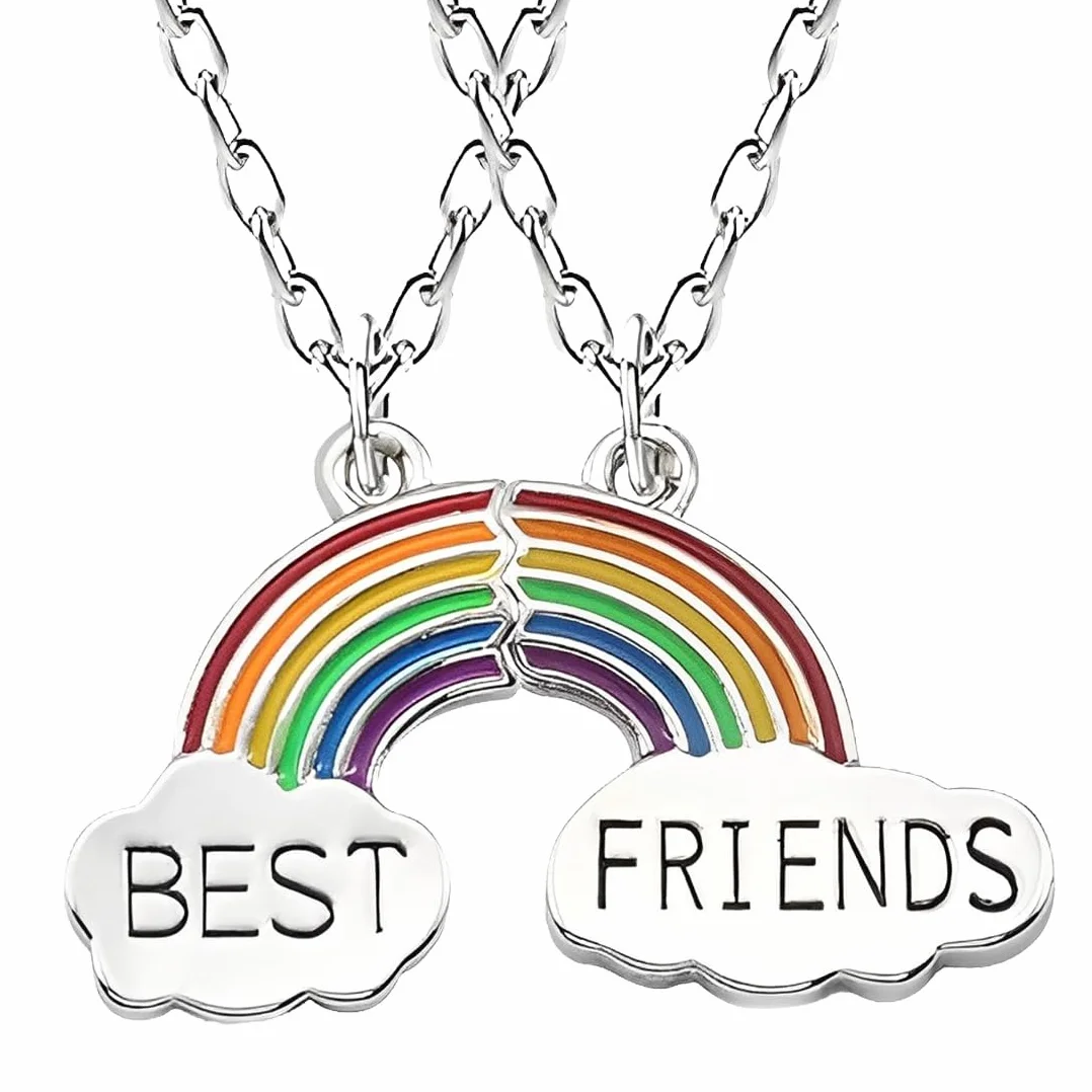 3 szt. BFF naszyjnik przyjaźni dla najlepszych przyjaciół na zawsze dziewczynka prezent urodzinowy wisiorek łańcuszek prezent