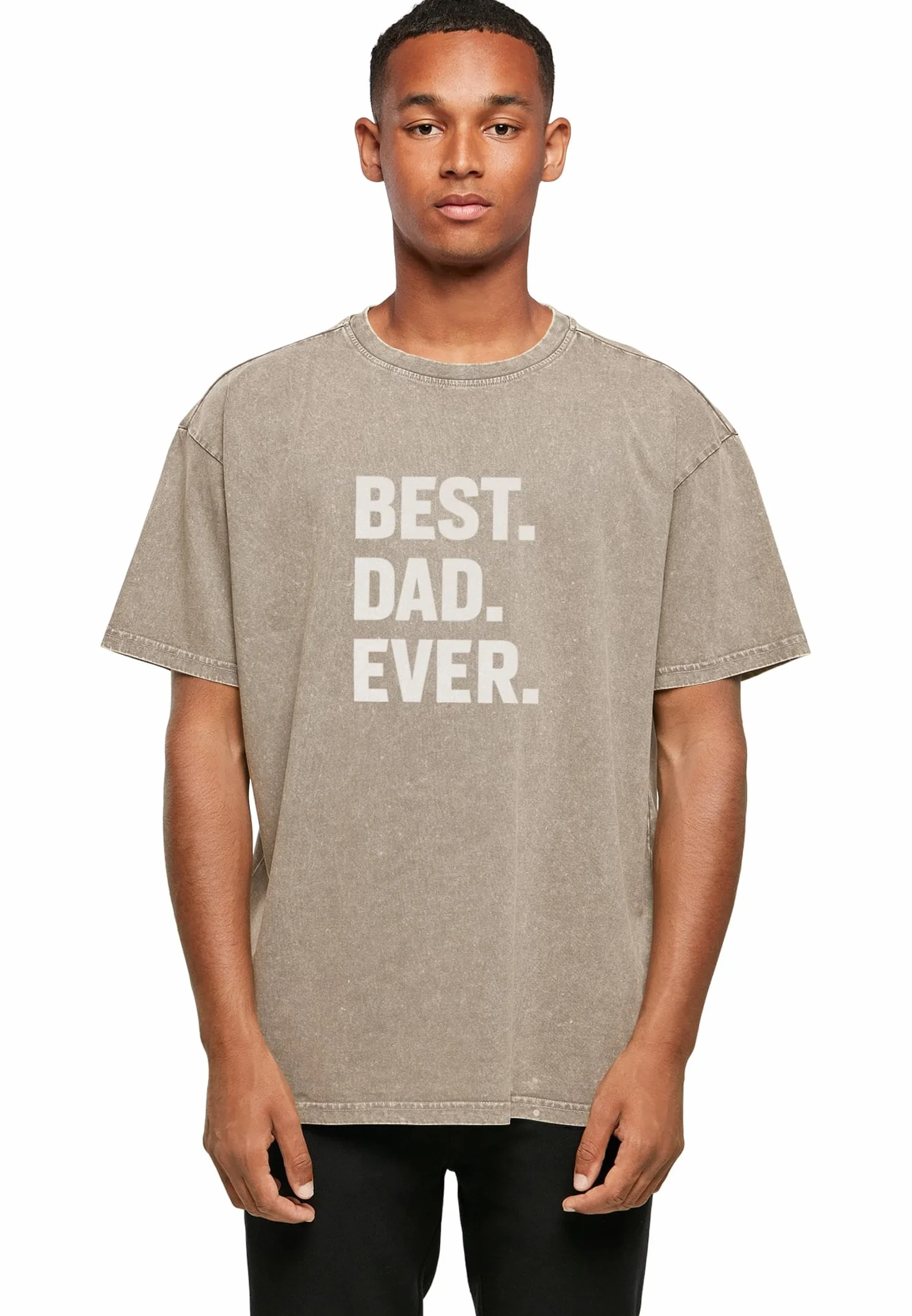 Merchcode Męski T-shirt 100% bawełna, ciemny khaki L, ciemnokhaki., L