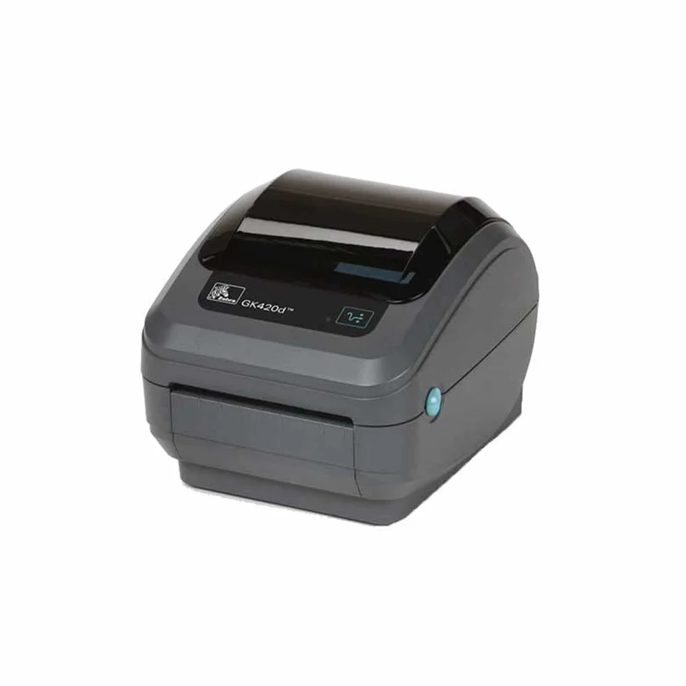 Zebra GK420d - Drukarka etykiet biurowych (bezpośredni druk termiczny, 203 x 203 dpi, 127 mm/s, przewodowa, Ethernet, 8 MB)