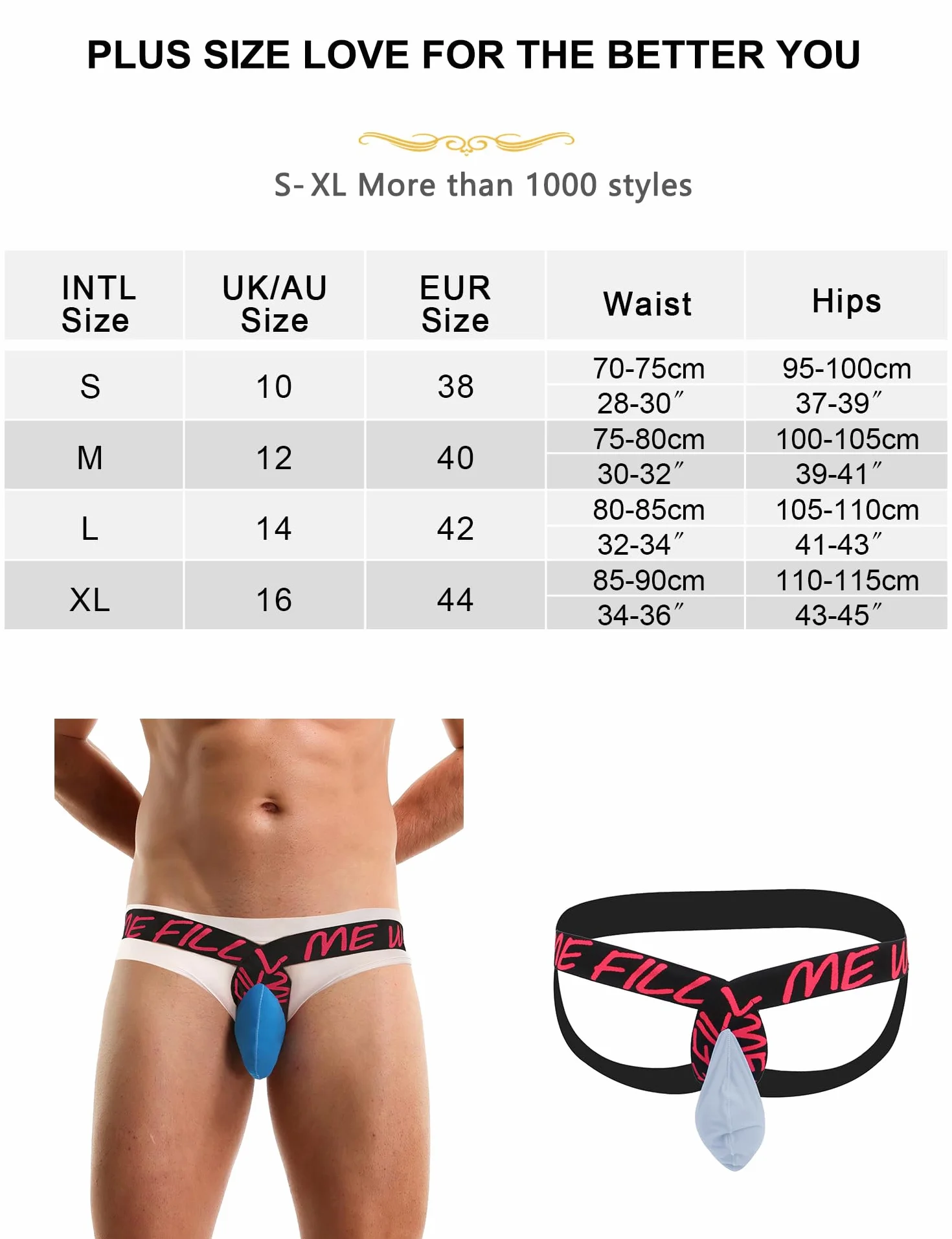 ohyeahlady Jockstrap Męskie stringi Szykowne Duży Rozmiar Stringi Sznurek Tanga Bielizna Męska Bielizna Wiszące Majtki Sportowe