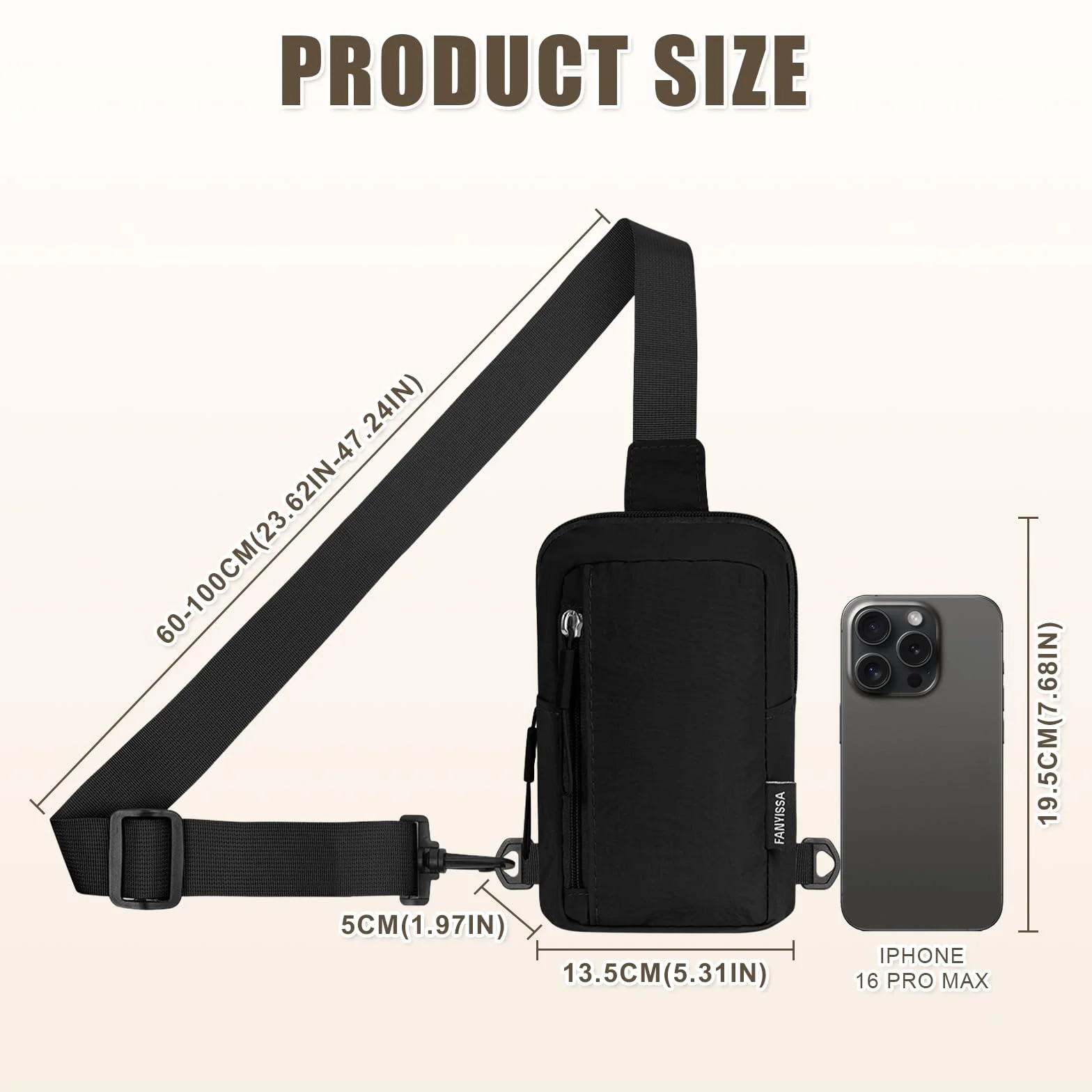 flintronic Torba na ramię, Sling Chest Crossbody Bag, Wodoodporna torba na ramię, Torba messenger, Torba na klatkę piersiową, Crossbag, dla mężczyzn i kobiet, do podróży, wędrówek, jazdy na rowerze