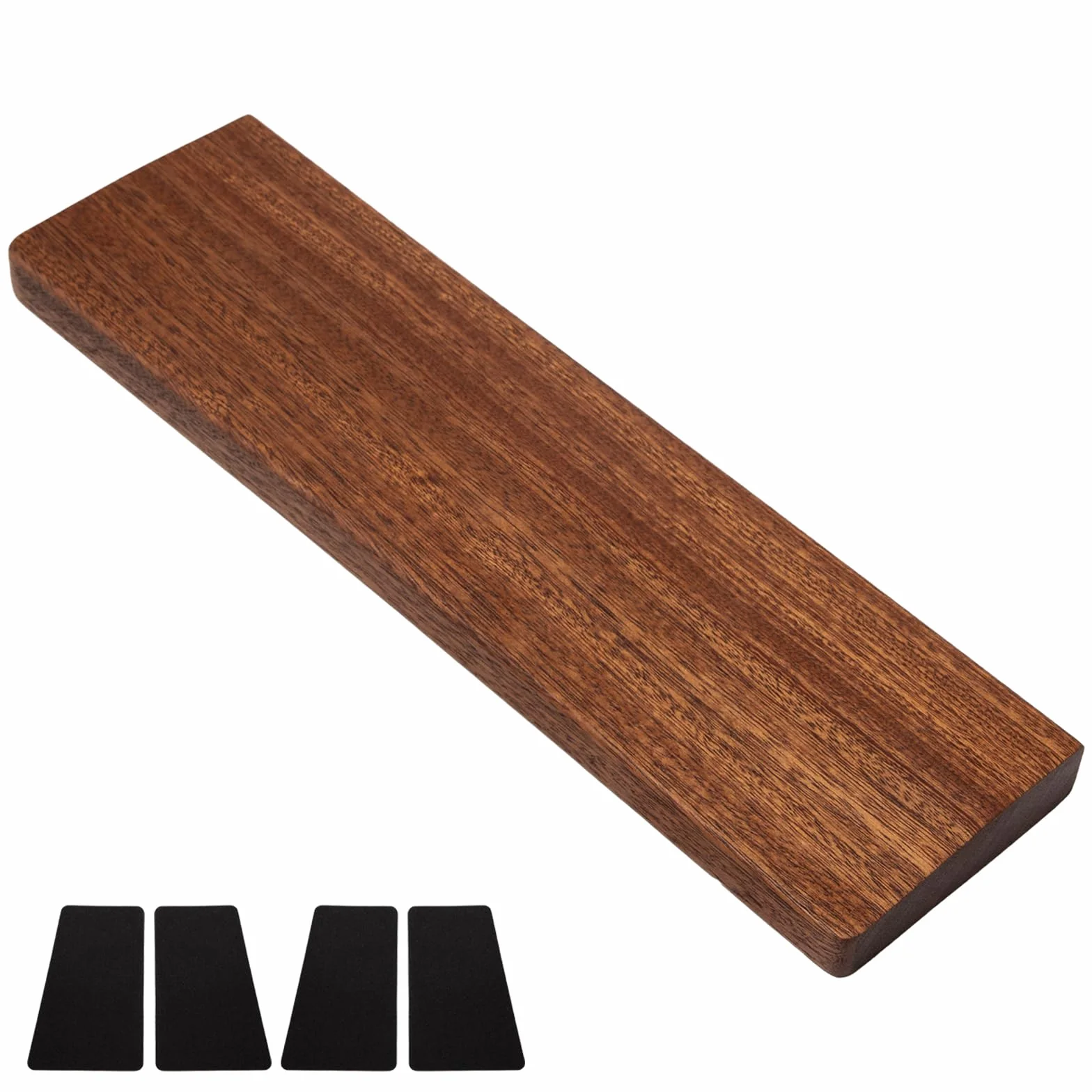 Drewniana podkładka pod nadgarstek, 30 cm, podkładka pod nadgarstek, drewniana podkładka pod nadgarstek, podkładka pod nadgarstek, z antypoślizgową, na 60 przycisków, do biura i domu
