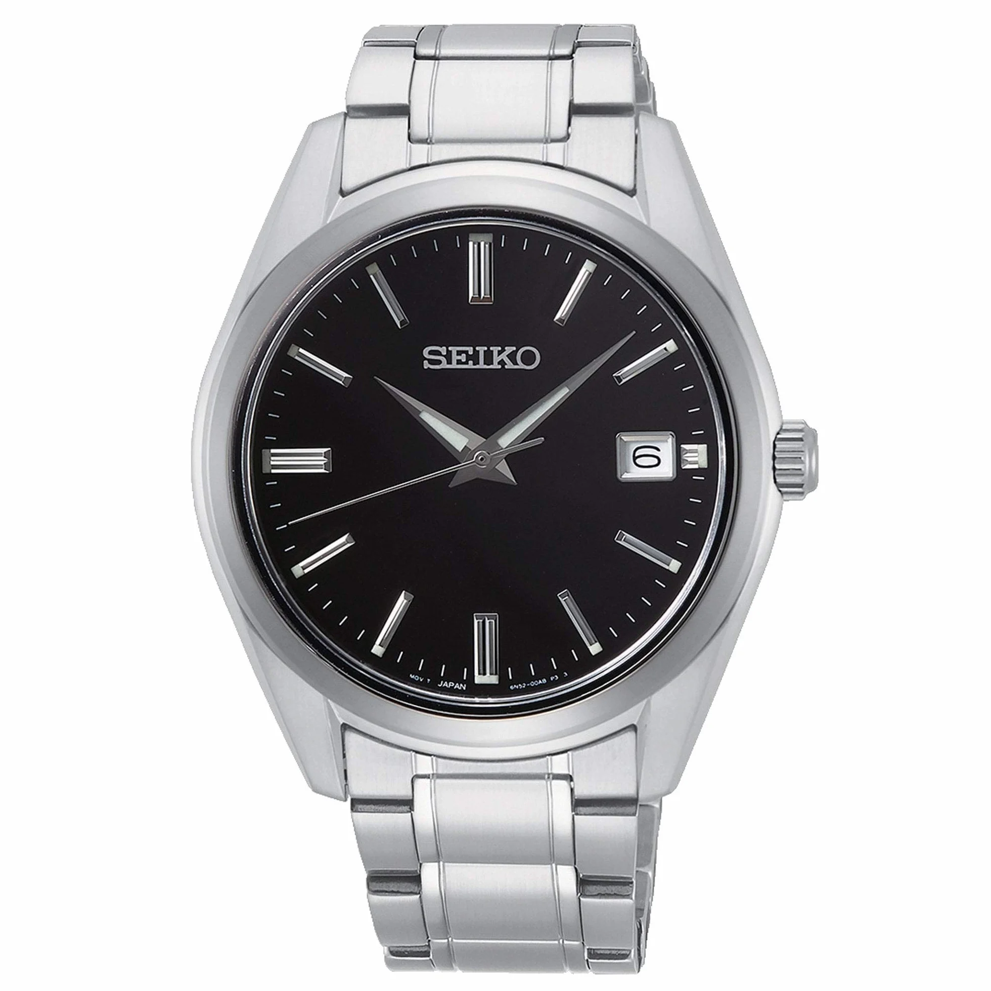 Seiko Męski zegarek analogowy z paskiem ze stali nierdzewnej