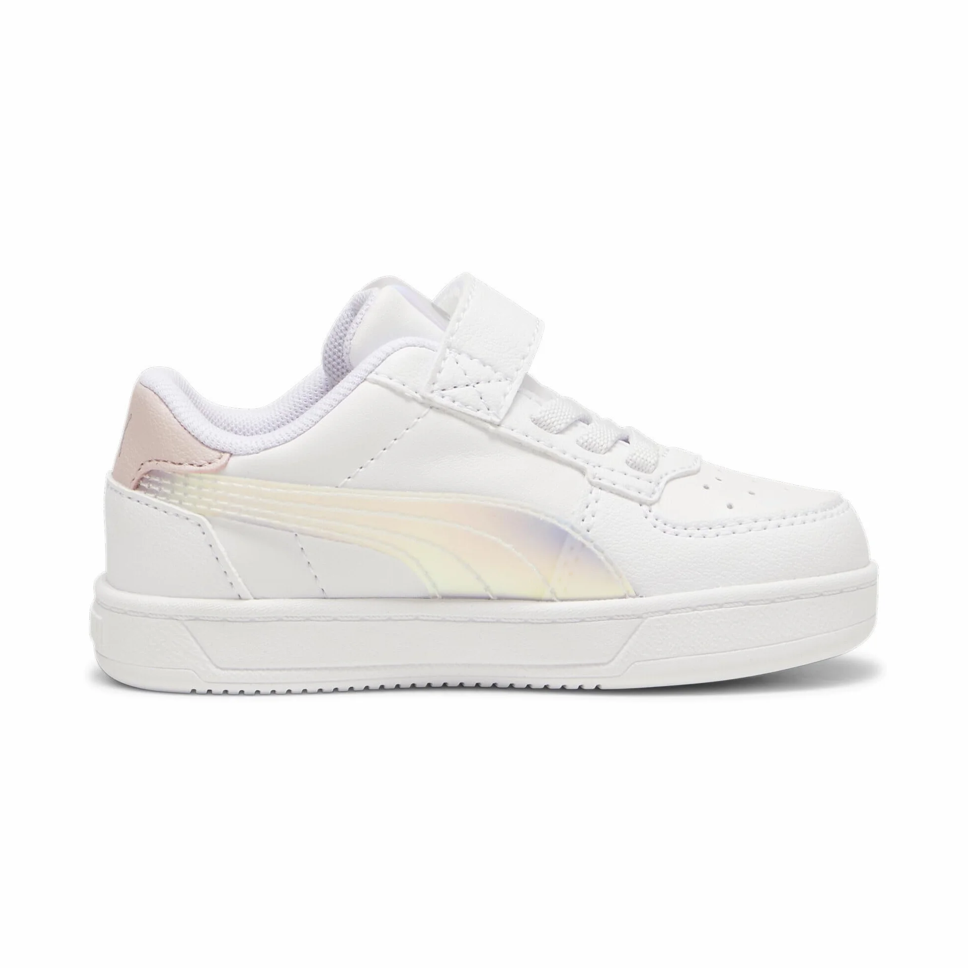 PUMA Dziewczęce trampki CAVEN Holo 2.0 AC+ INF, biało-fioletowa mgiełka srebrna, 9 UK dziecko, Puma Biała fioletowa mgiełka PUMA srebrna, 9 UK Child