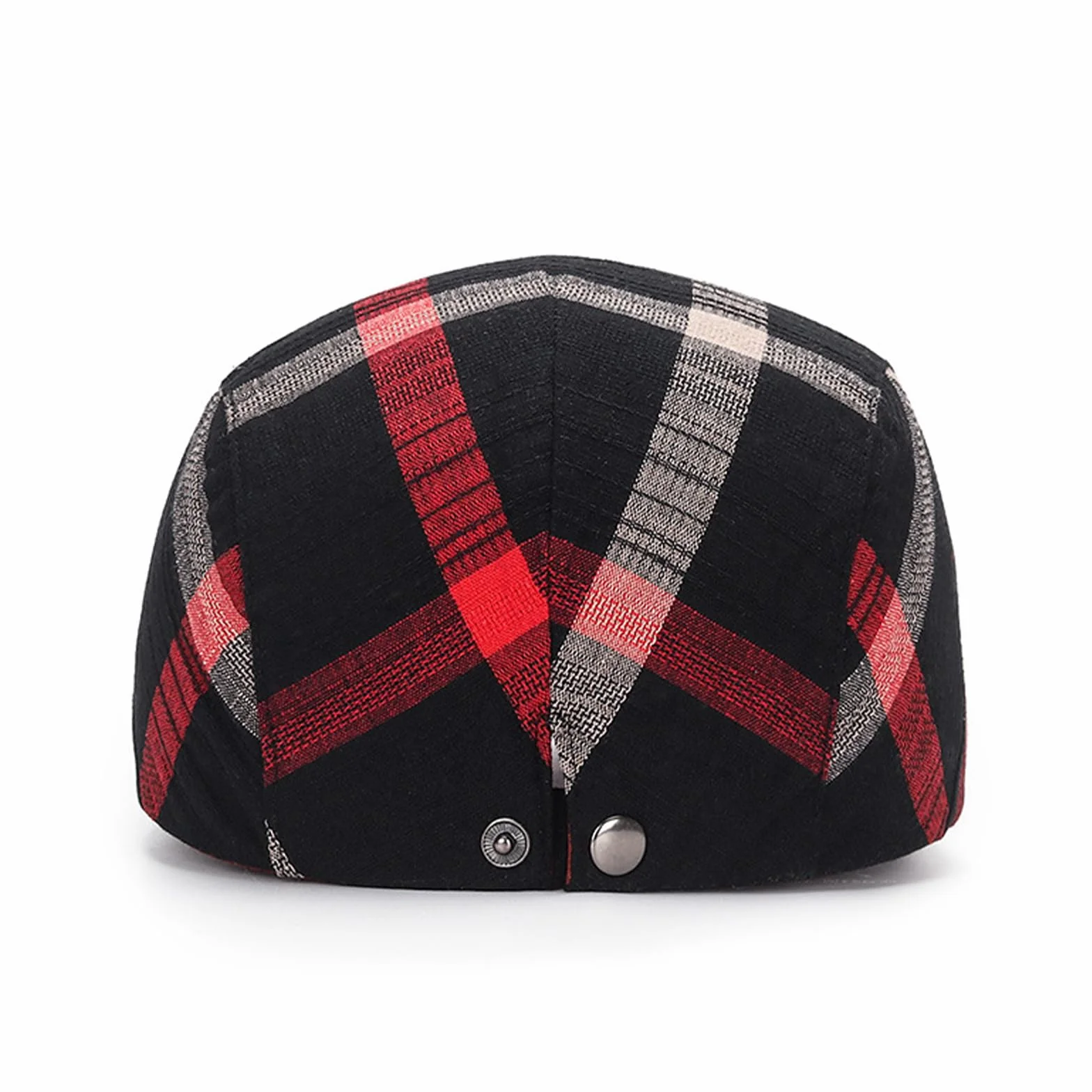 meioro Męska czapka w paski w kratę gazeciarz taksówkarz beret bluszcz płaska czapka regulowana czapka Gatsby polowanie jazda czapka