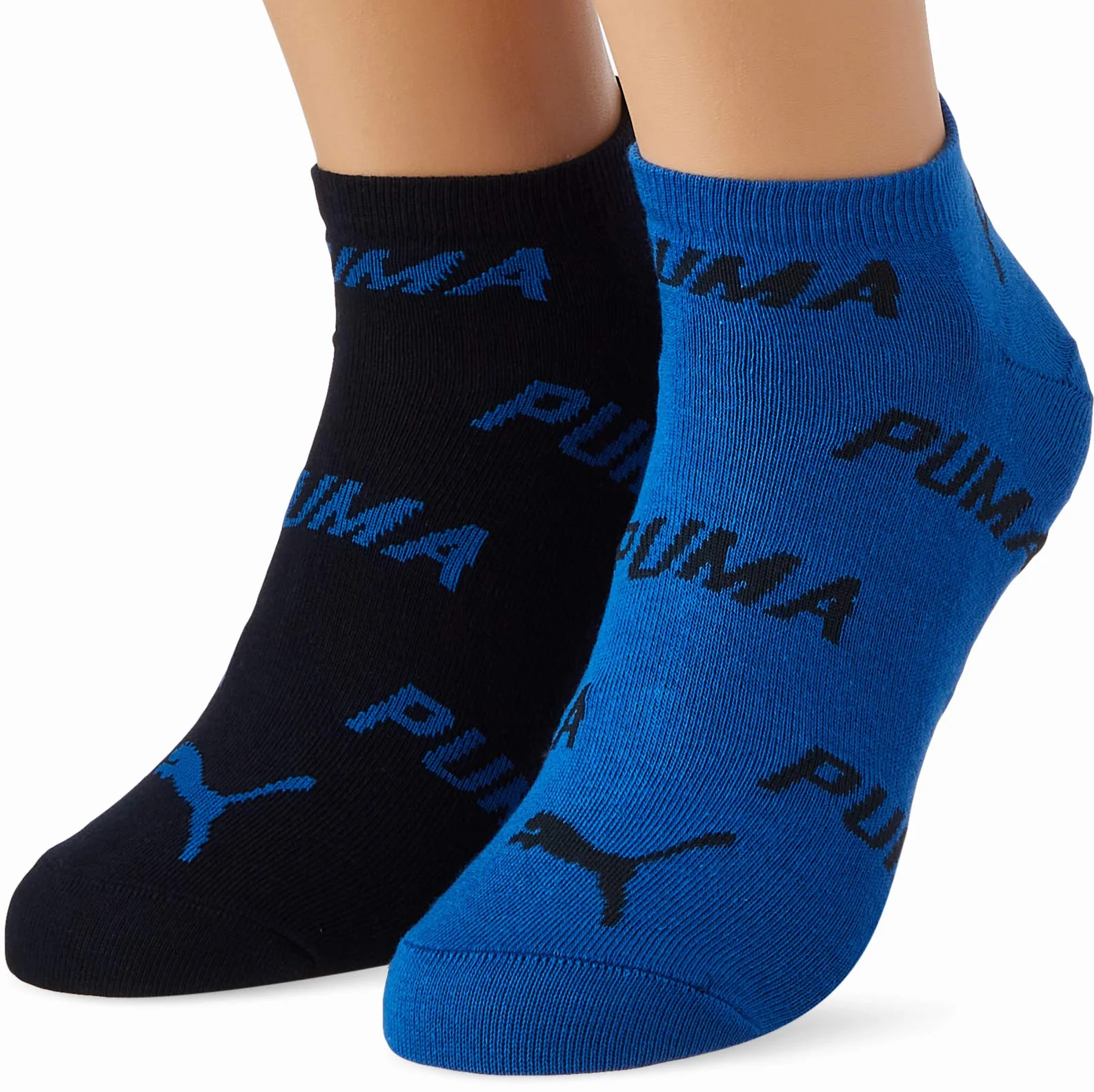 PUMA Skarpety do sneakersów unisex (2 sztuki), Navy/Grey/Strong Blue, 42