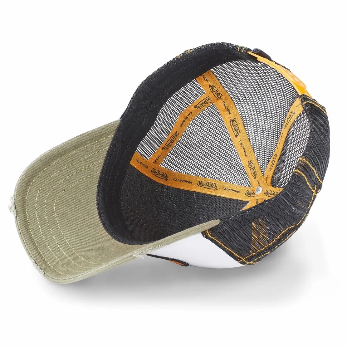 Von Dutch Trucker czapka z siatką Yel, biały, rozmiar uniwersalny