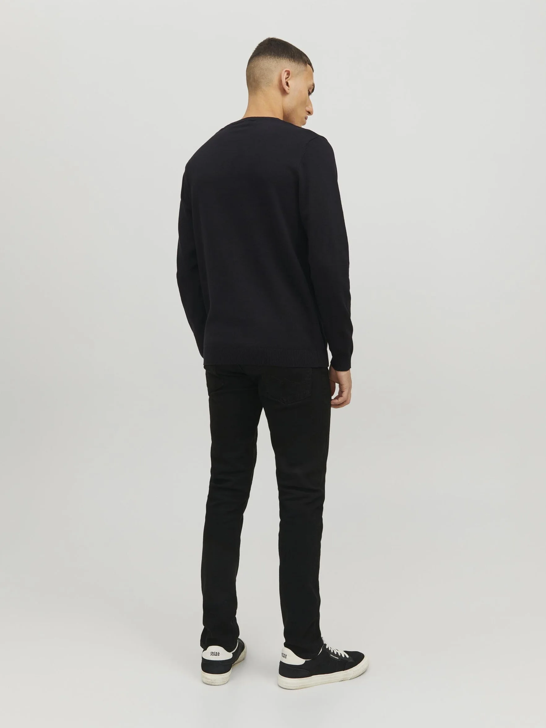 Męski sweter Jack & Jones Jjebasic, dzianinowy, okrągły dekolt