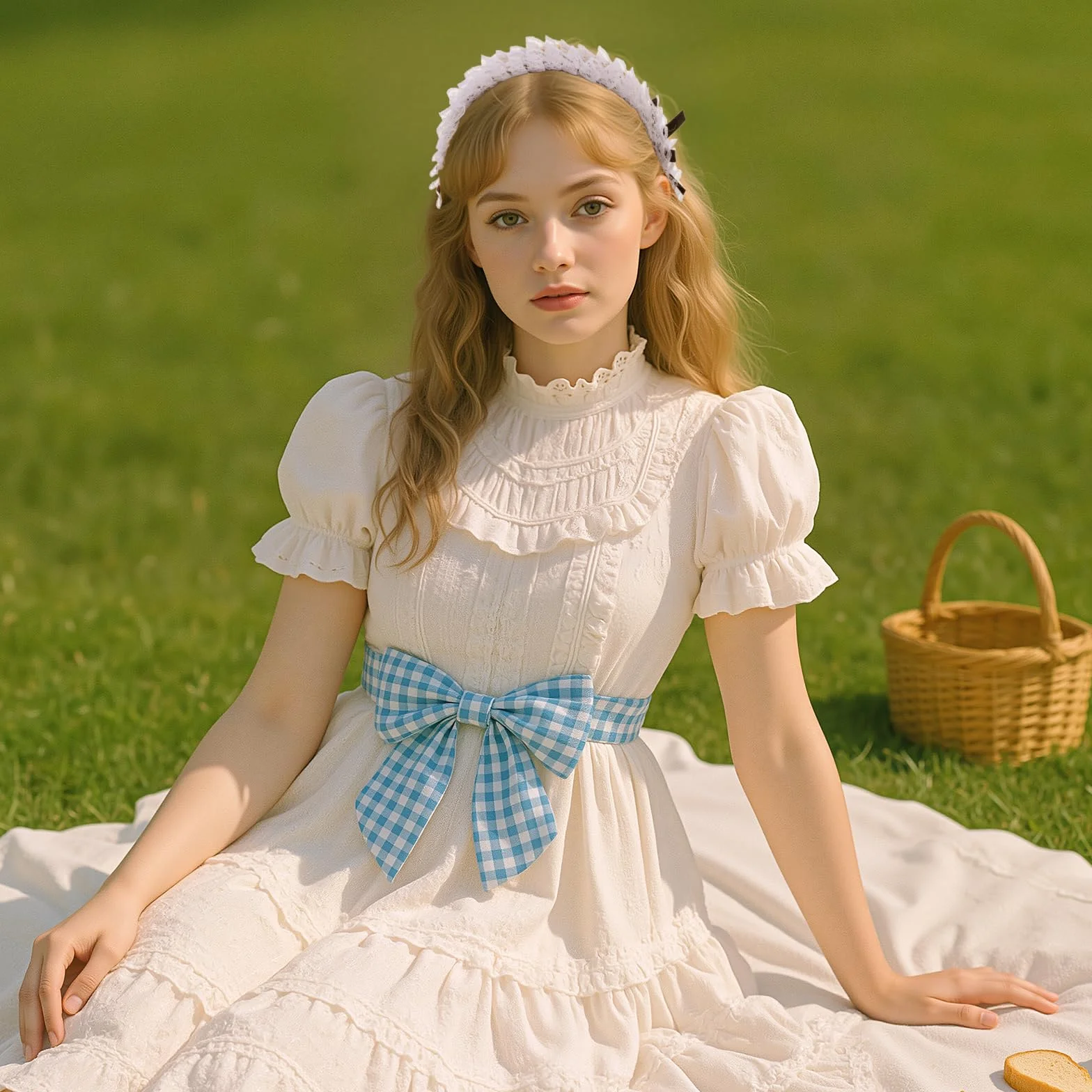 opaska na czoło, koronkowa, czarna, dla kobiet, pokojówek, anime, cosplay, nakrycie głowy z kokardką, modne opaski na czoło, ozdoba do włosów dla kobiet, dziewcząt, cosplay, na imprezę