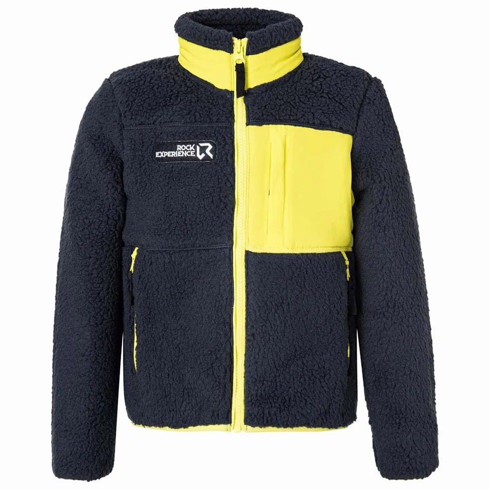 Rock Experience Unisex Beaver Mock Neck Fz Junior bluza polarowa, 1330 Blue Nights+1809 Sulphur Spring, 140
