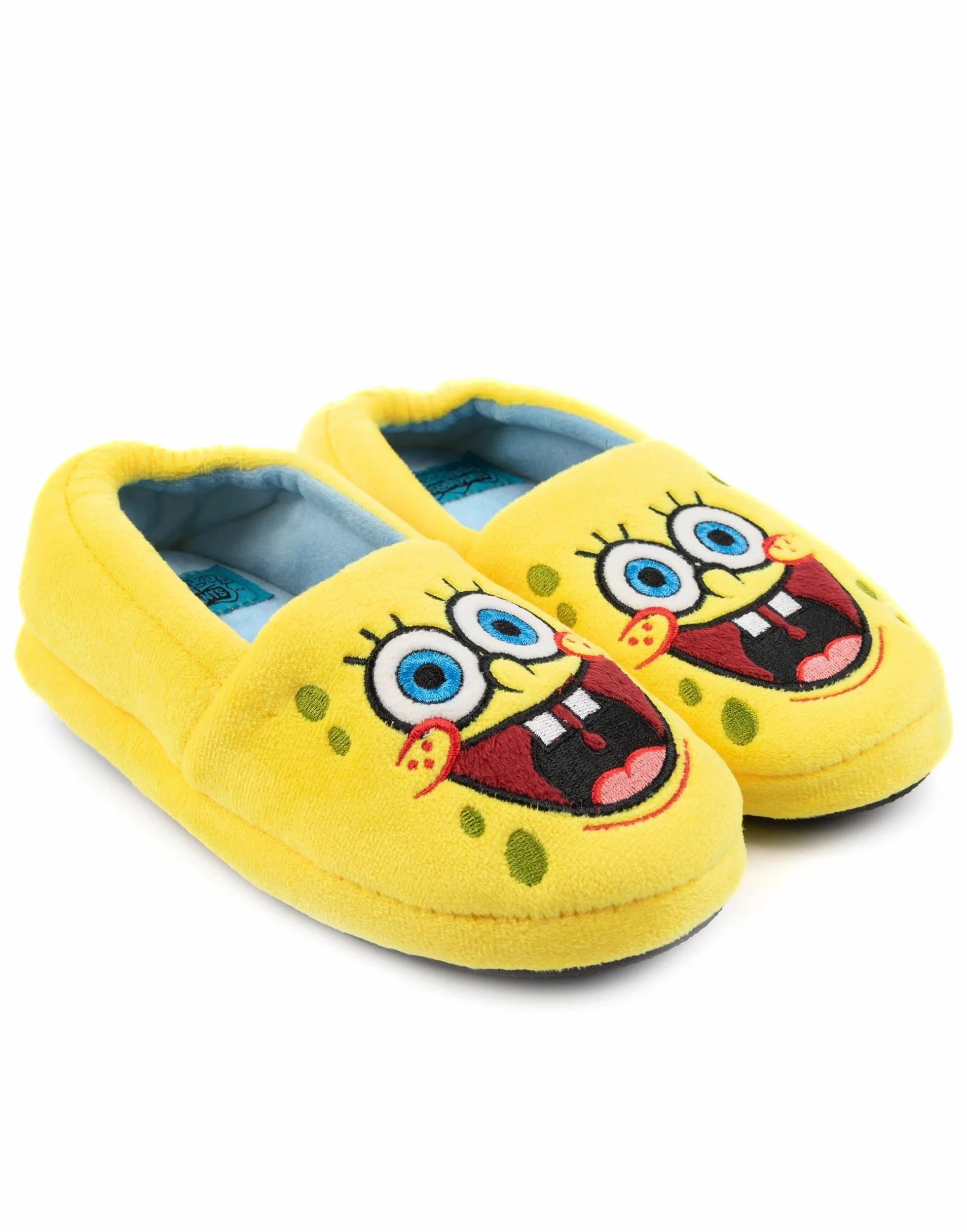 SPONGEBOB SQUAREPANTS Dziecięce pantofle charakter żółty dom suwak