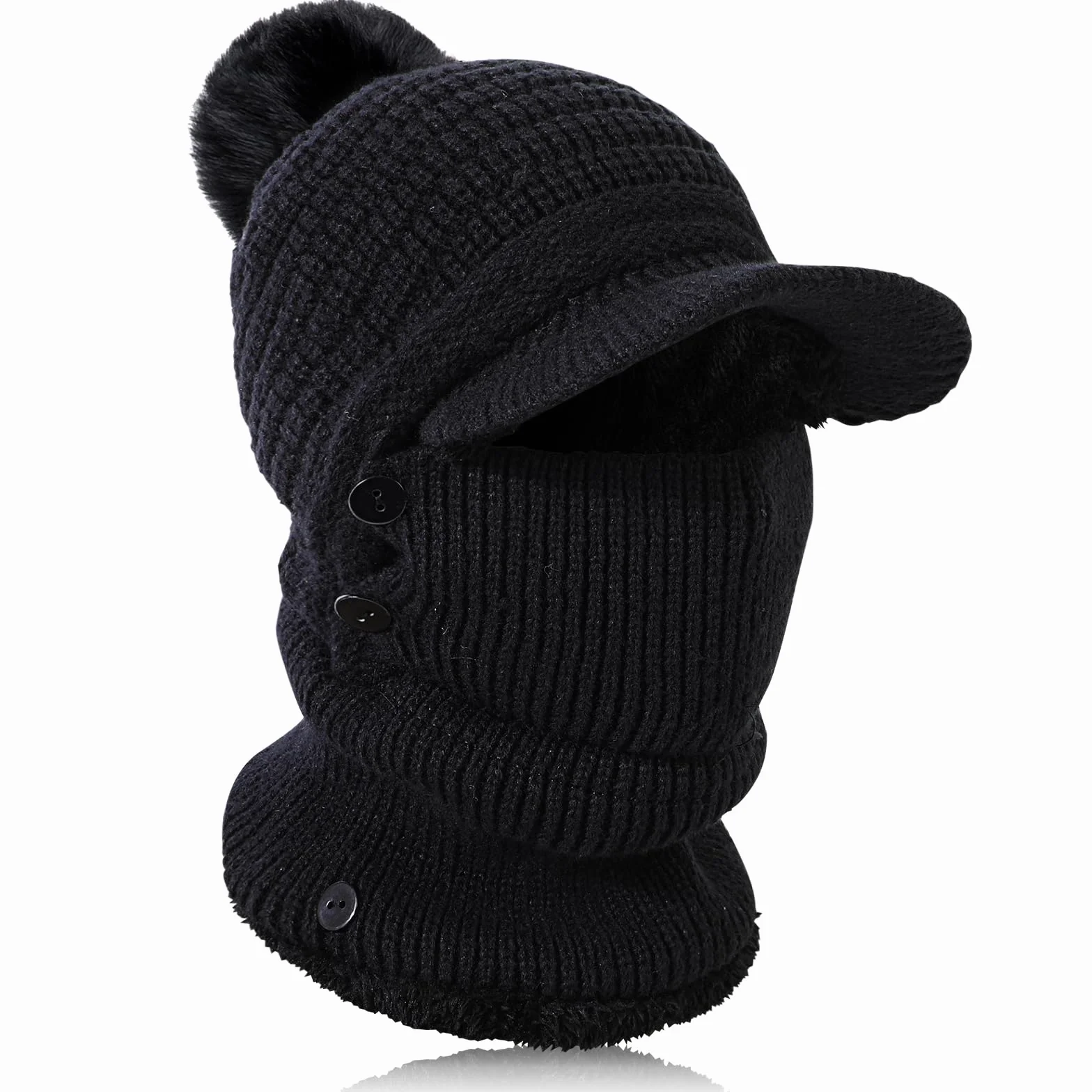 Zimowe Kominiarki Termiczne dla Kobiet Kominiarka Jazda Na Rowerze Kobieta Zima Balaclava, Wielofunkcyjny Ciepły Wiatr Maska Narciarska Na Świeżym Powietrzu