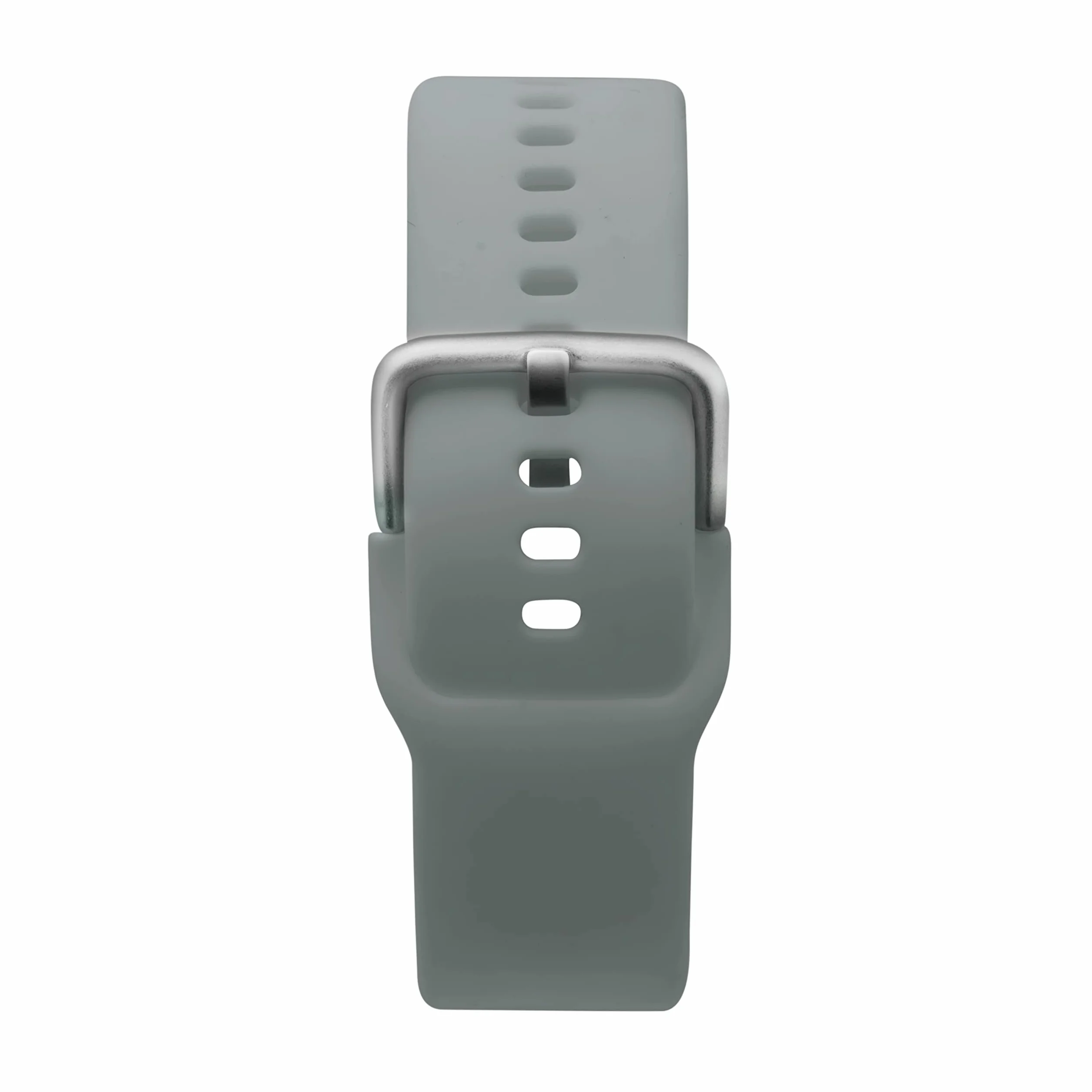 Sekonda Flex damski smartwatch z pulsometrem i monitorem snu, codzienna aktywność, sport, muzyka, funkcja pogody i wiadomości, srebrna obudowa z silikonowym paskiem, 42 mm, Srebrny / szary, Standard,