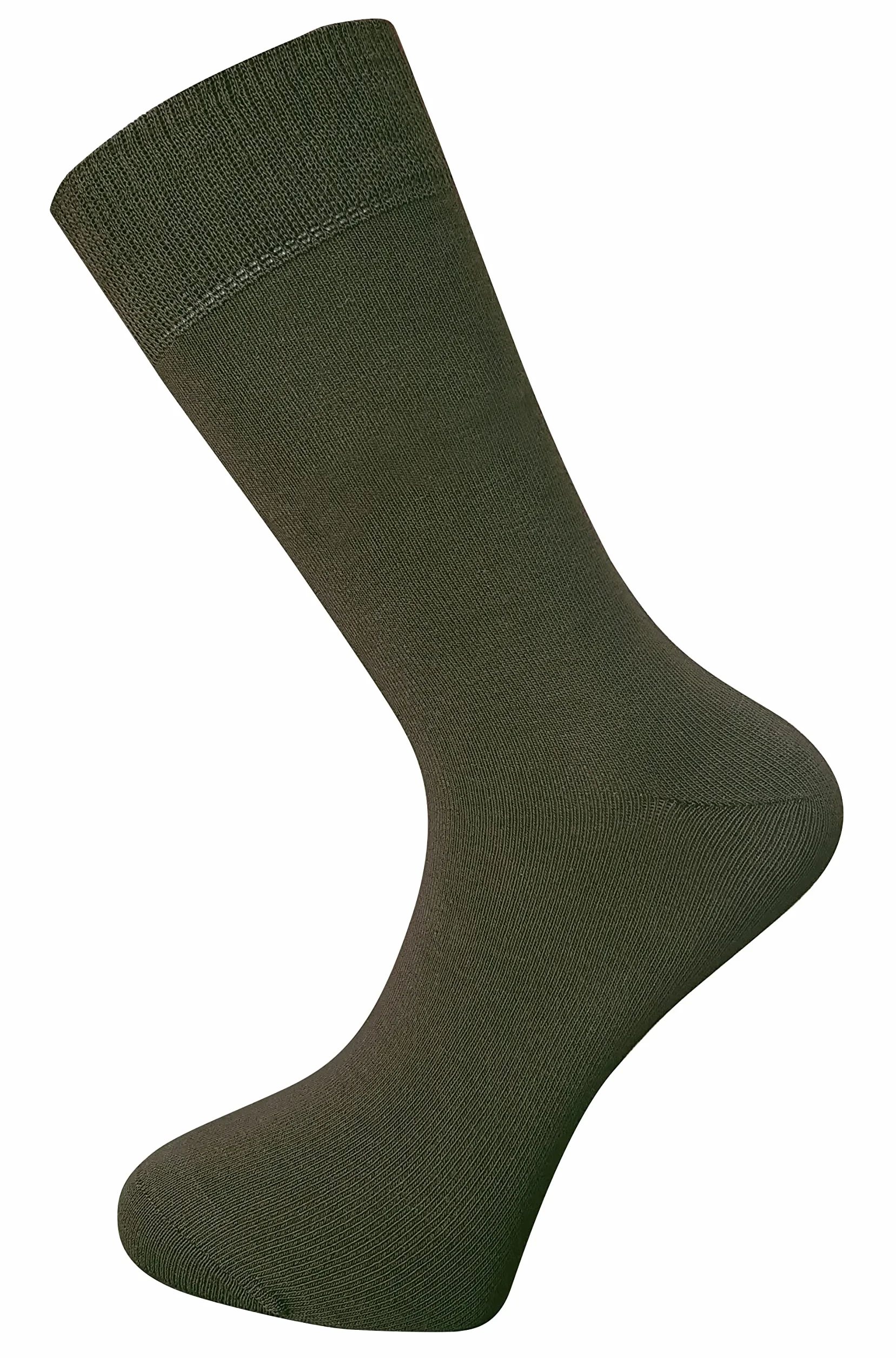 Mysocks Skarpety unisex Crew Plain Khaki 4-7, Khaki, 36.5-39.5 EU