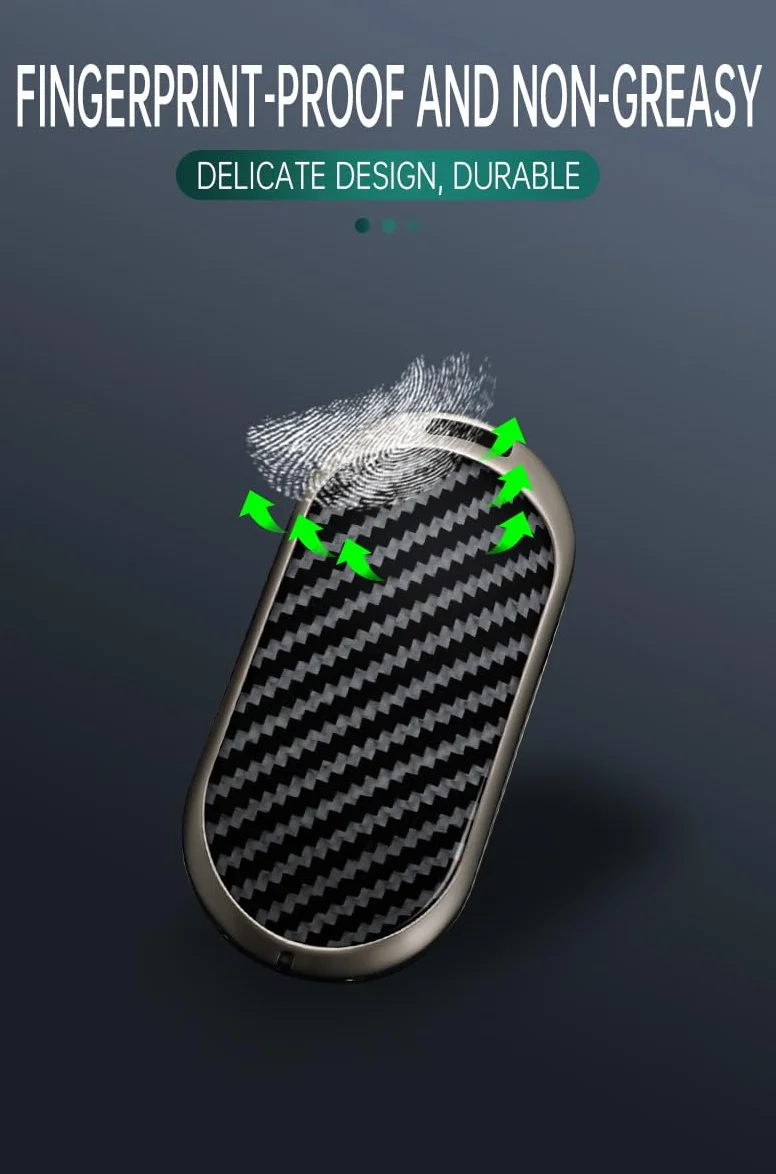 Keyless etui na kluczyki samochodowe pasuje do Benz klasy C W206, etui ochronne z włókna węglowego, etui na klucze do Mercedesa klasy S W223, S450, C200, S350L, do Maybach S480, S580, z hakiem