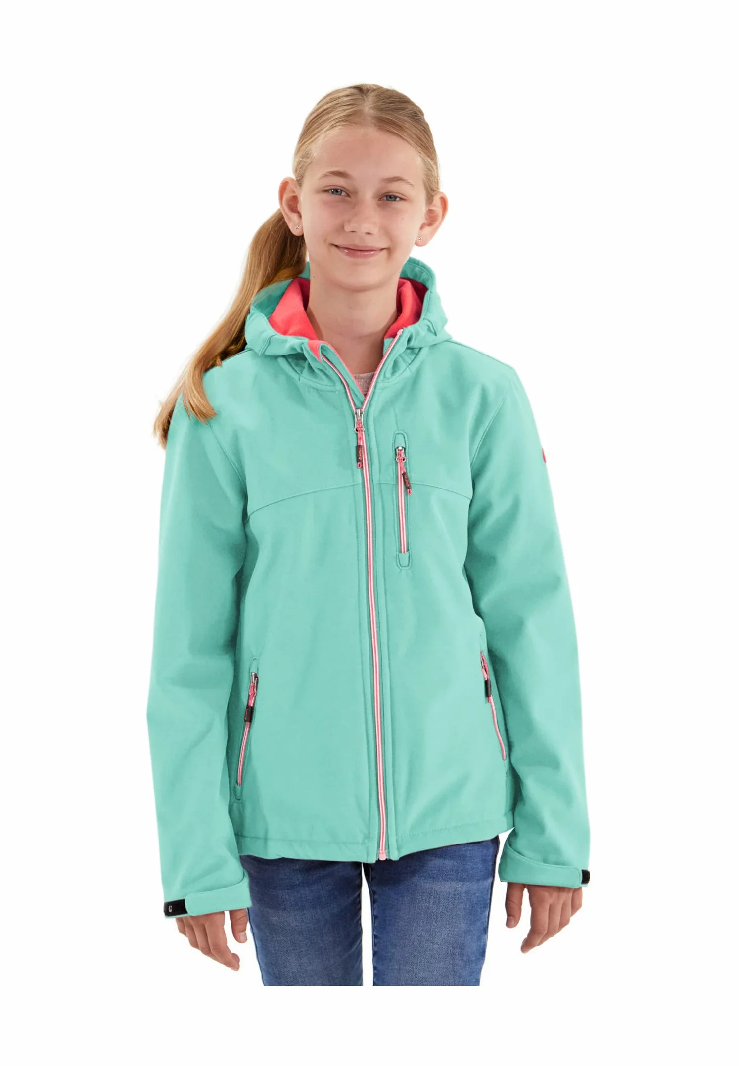 Killtec Kurtka softshell Kurtka softshell z kapturem wodoodporna 00238-dunkelanthra 176 Dziewczynki Girls Softshelljacke