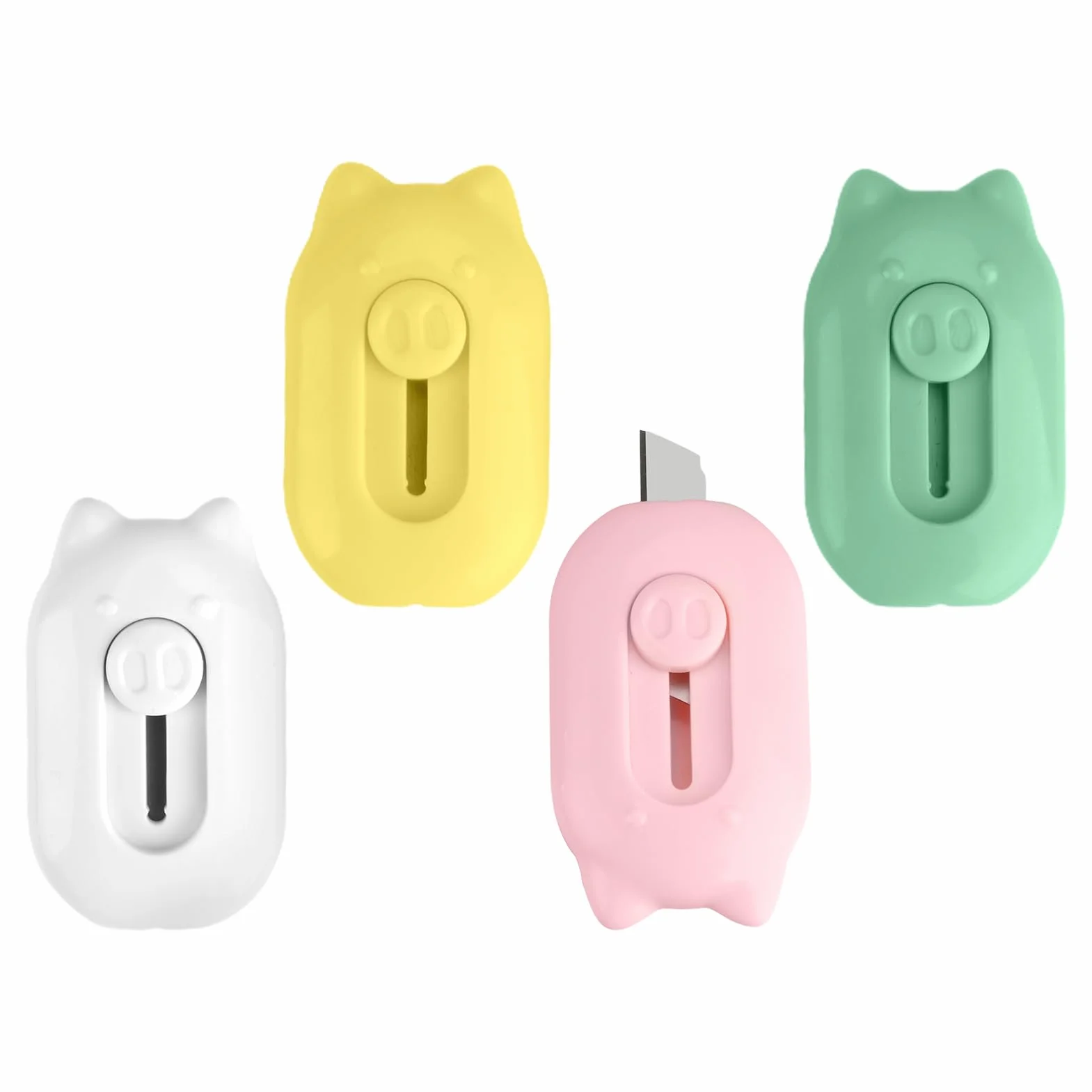 Mini nóż do cięcia kartonu, 4 szt., mały nóż artystyczny, przenośny, otwieracz do listów, nóż do majsterkowania, do kopert, cięcia papieru, pudełka, nóż uniwersalny