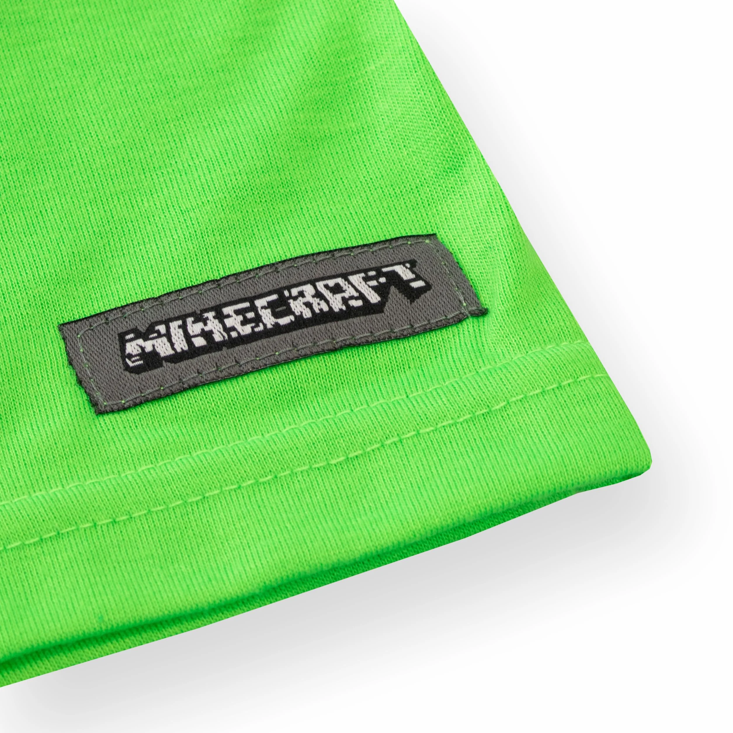 Minecraft Dziewczęce Piżamy | Koszulka Nocna Creeper dla Dziewczynek | Piżamy dla Graczek | Prezenty z Tematyką Gier