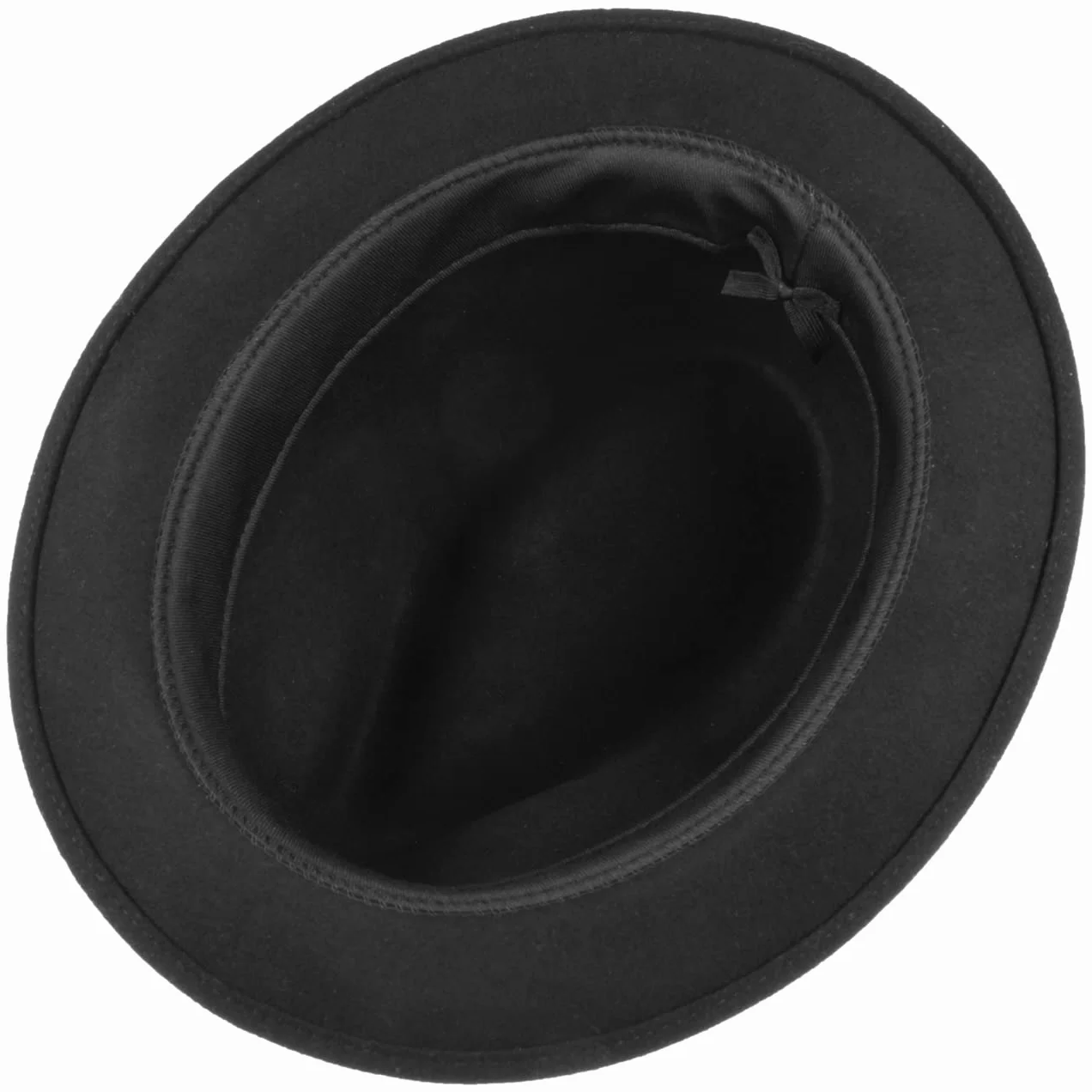 Lierys Kapelusz Clifford LiteFelt Player - Made in USA czapka porkpie filcowy muzyka Z podszewką, rypsowym paskiem jesień-zima Zima