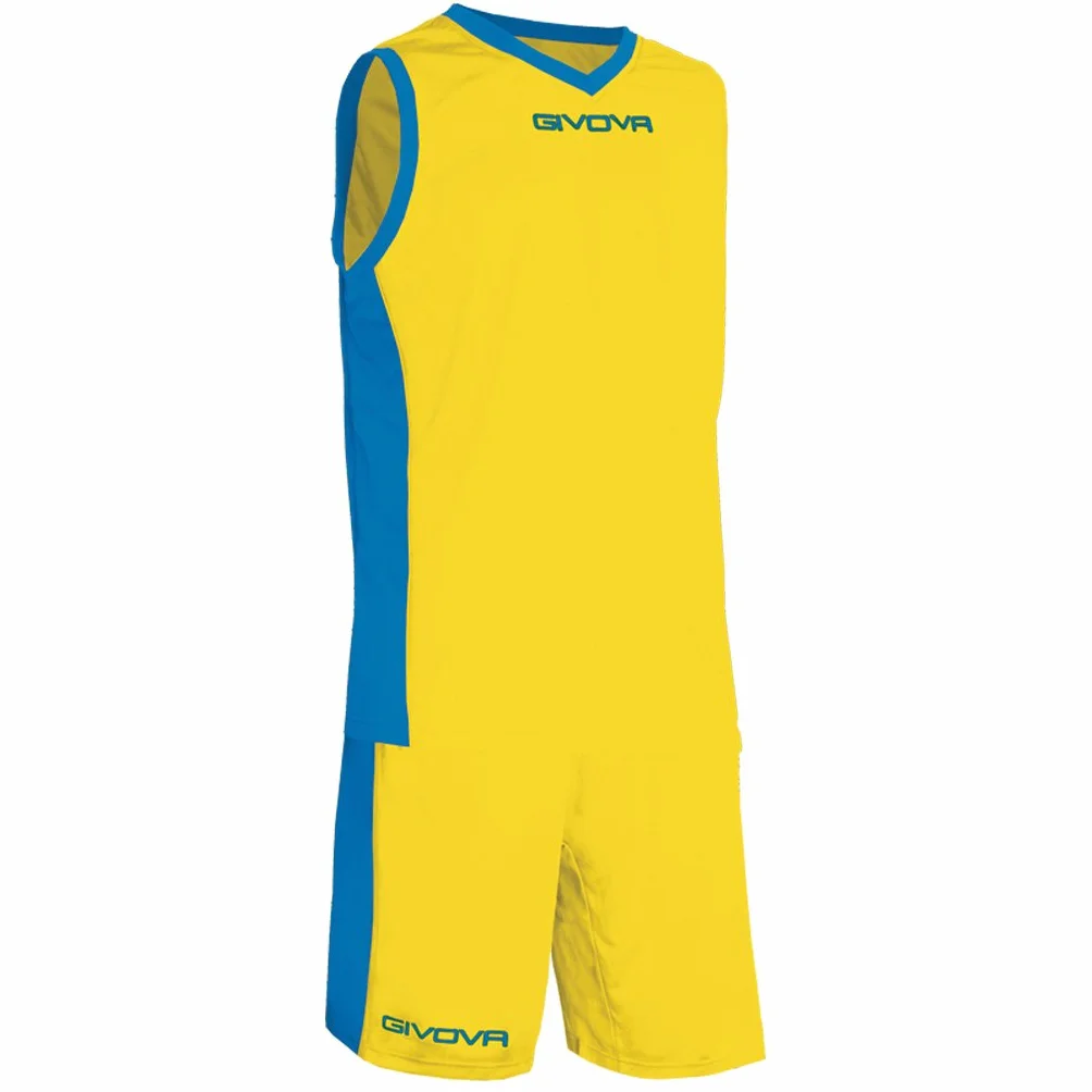Givova KIT POWER INTERLOCK GIALLO/AZZURRO Tg. L