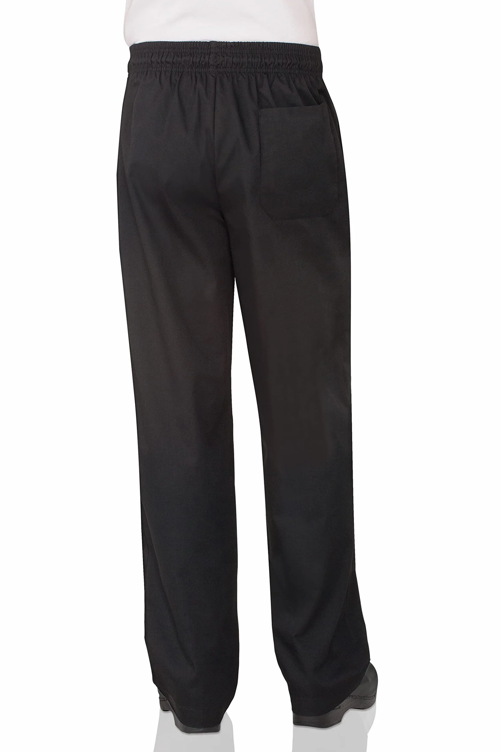 Chef Works Essential Baggy Zip-fly Chef Pants - Essential Baggy Zip-Fly: czarny Mężczyźni